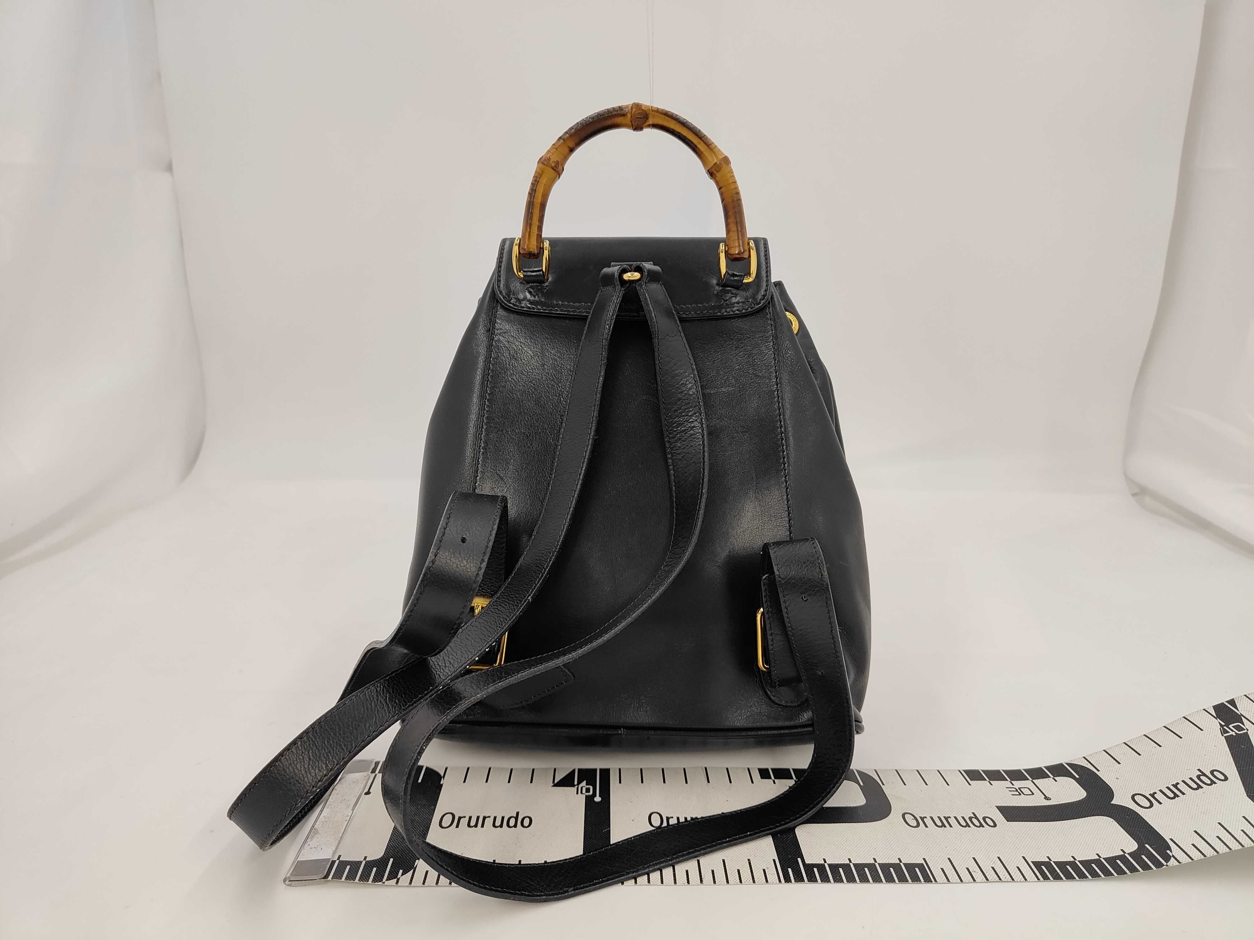 Mini Backpack Bamboo Black Rucksack — view 2