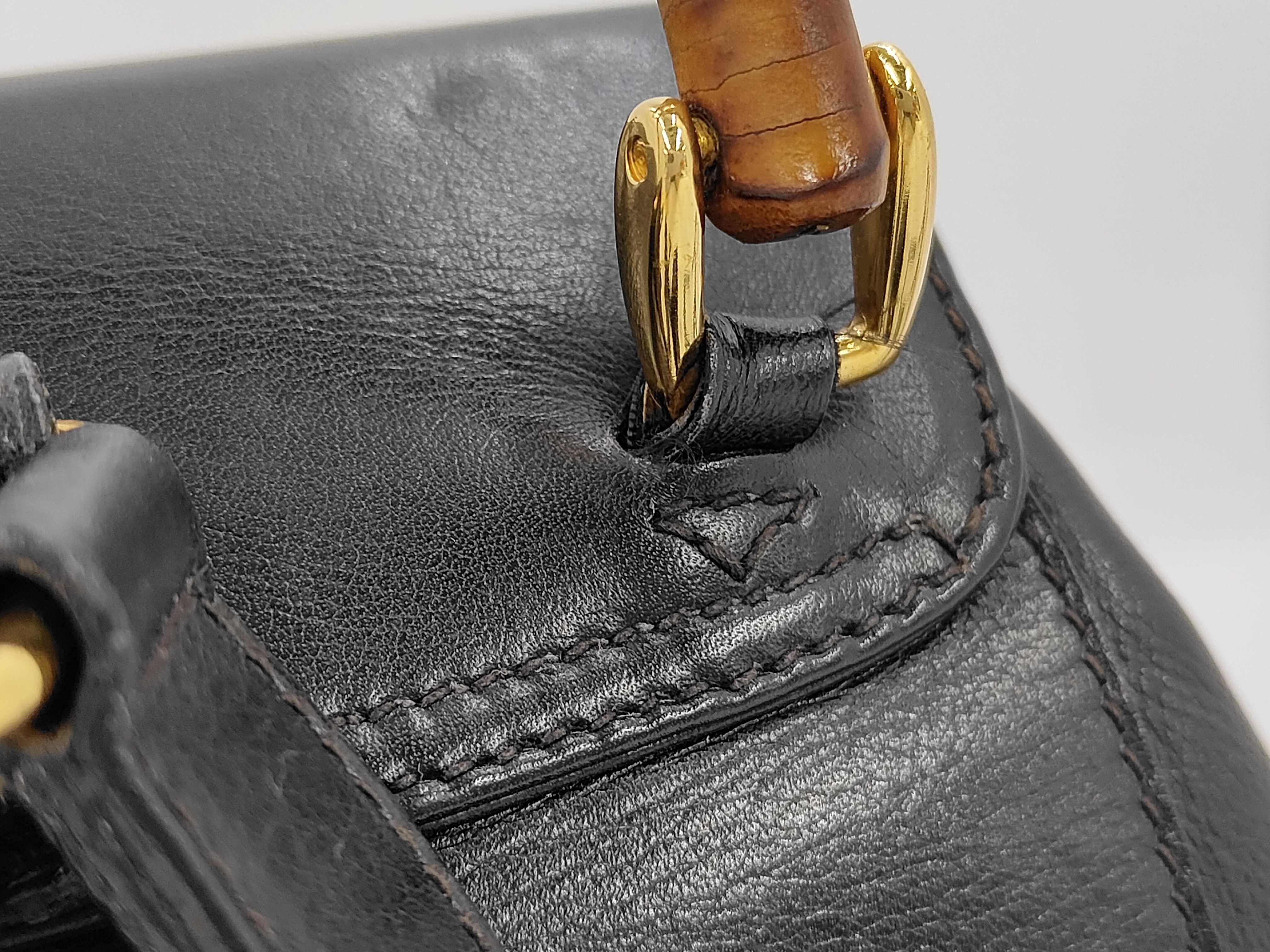 Mini Backpack Bamboo Black Rucksack — view 3