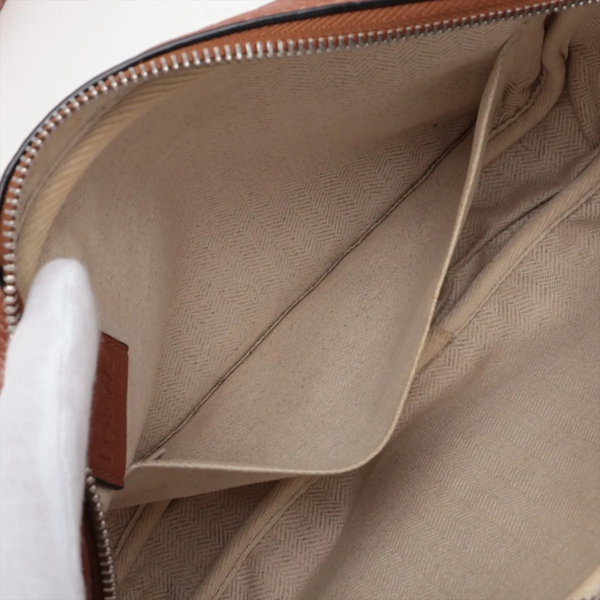 Military Messenger Bag, Leather Shoulder Bag, Brown — view 7