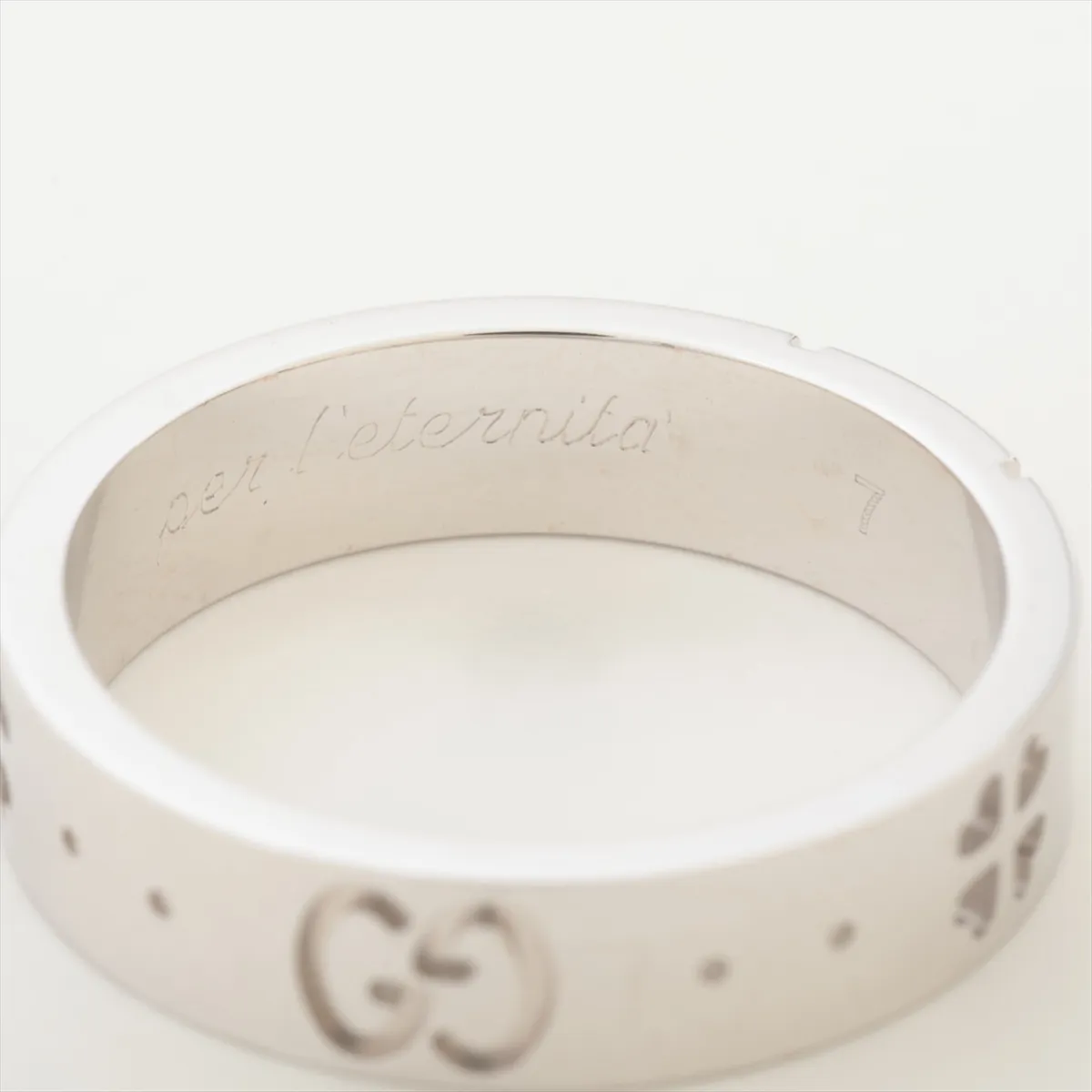 Icon Amour Forever Ring, 750 (WG), 3.3g, 7 Initials — view 3