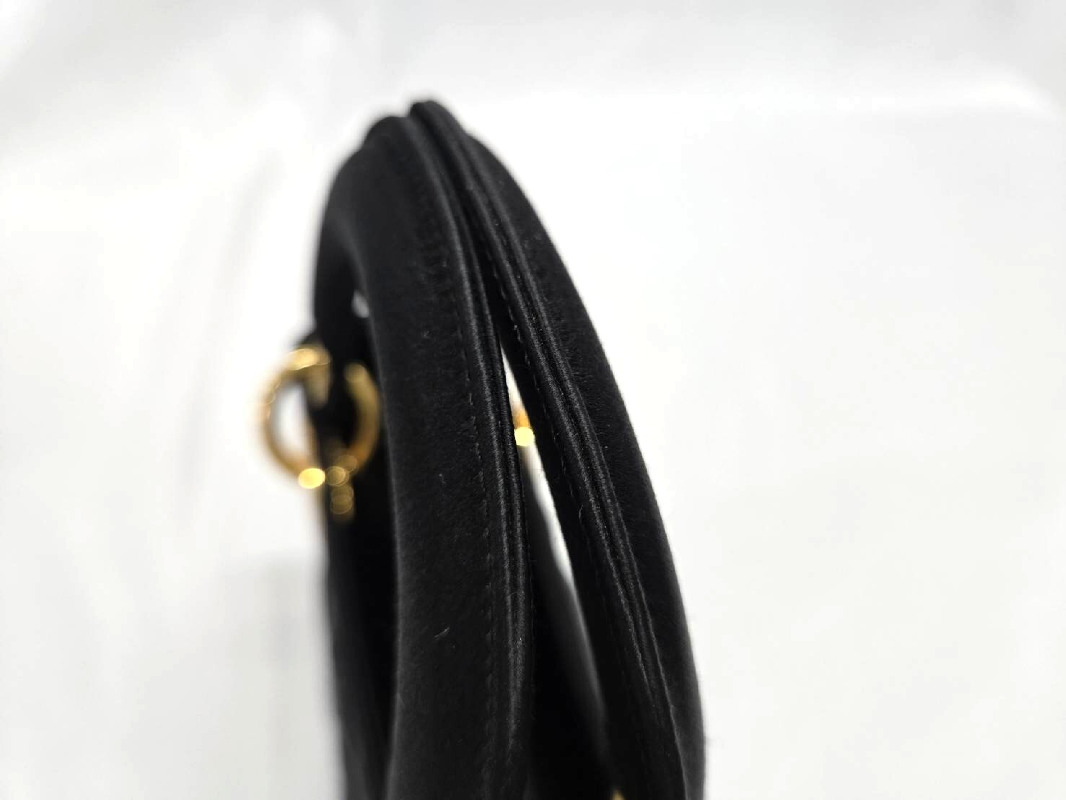 Lady Dior Satin Rhinestone Gold Handbag — view 9