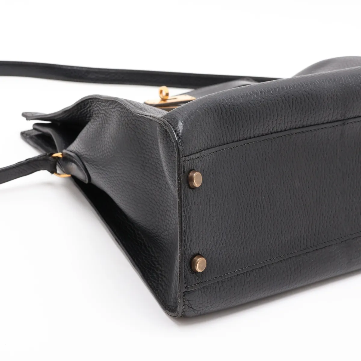 [Individually packaged] Hermes Kelly Sport GM Ardennes Black Gold Hardware R: 1988 — view 4