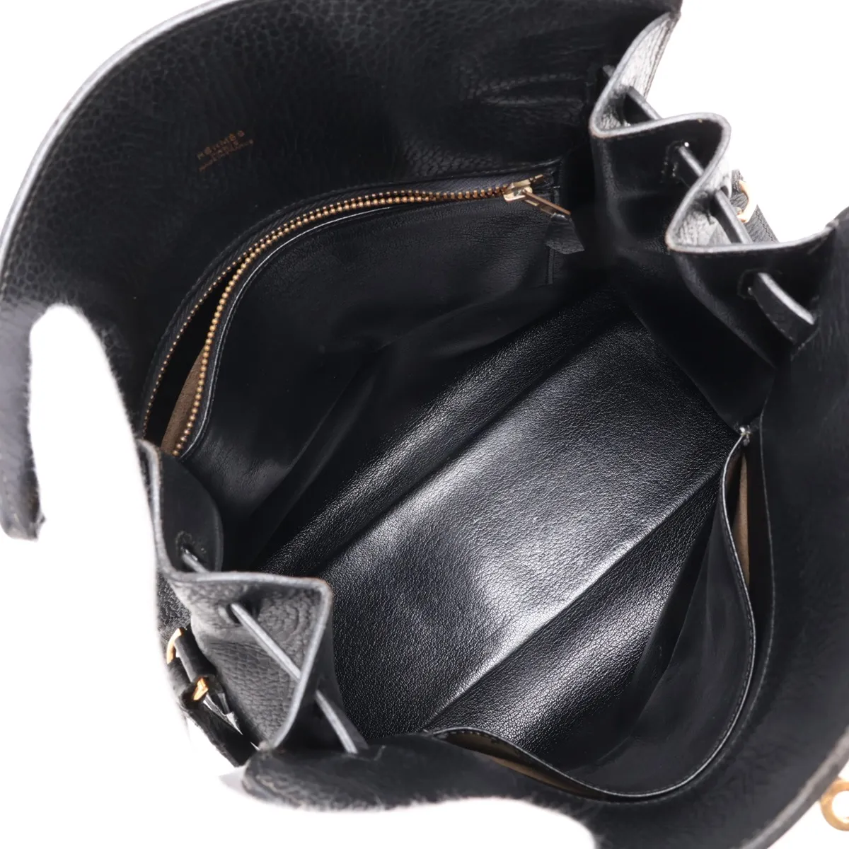 [Individually packaged] Hermes Kelly Sport GM Ardennes Black Gold Hardware R: 1988 — view 6