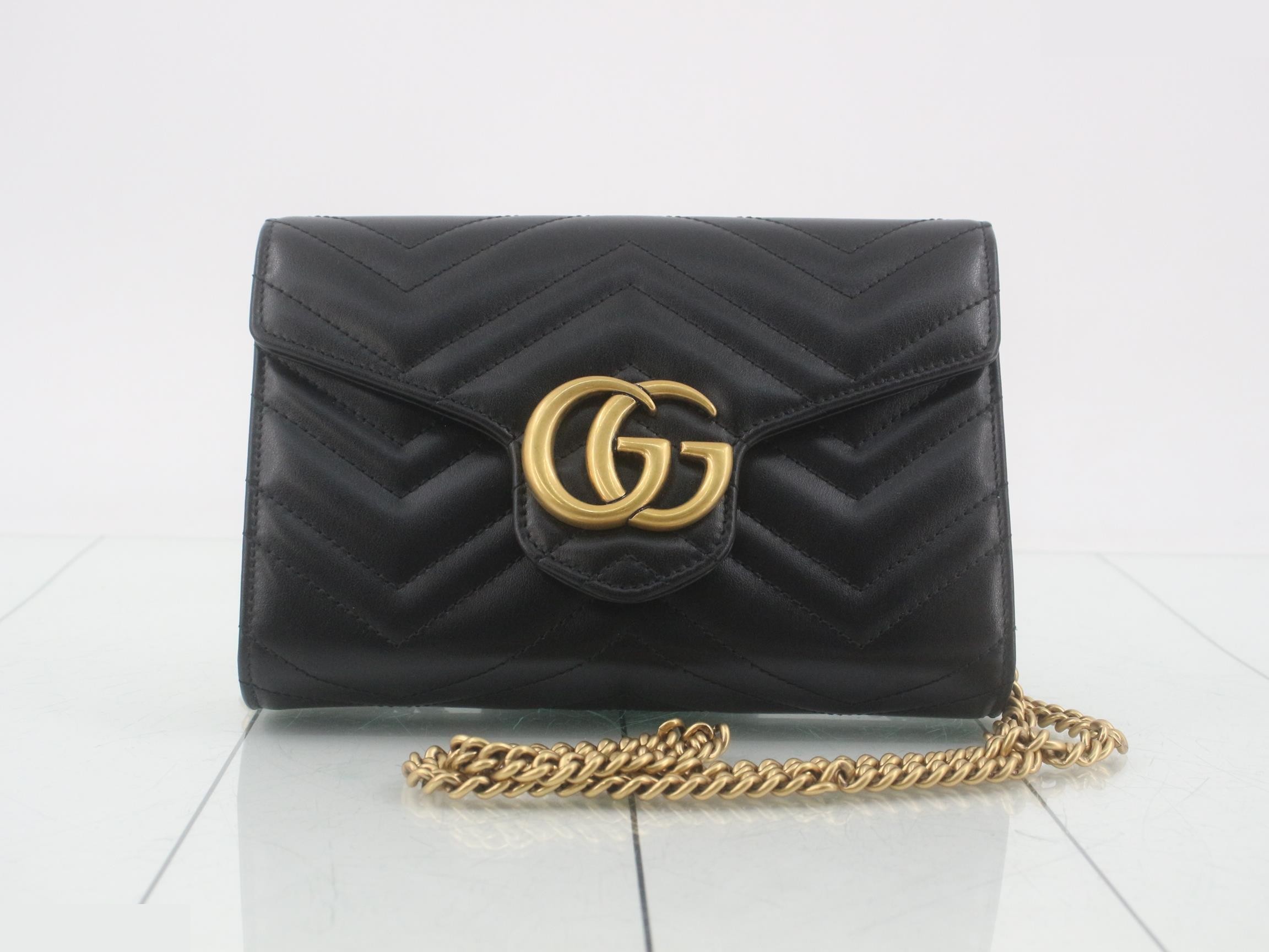 GG Marmont Chain Bag and Chain Wallet - Unused