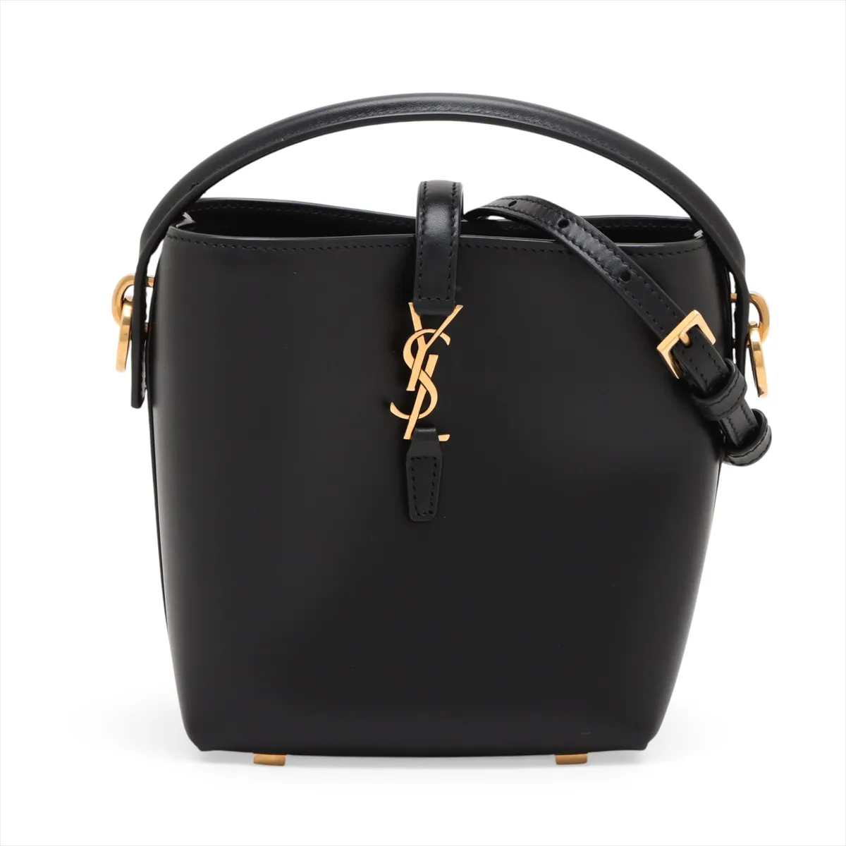 Mini Bucket LE 37 mini Leather 2-Way Handbag Black 765870