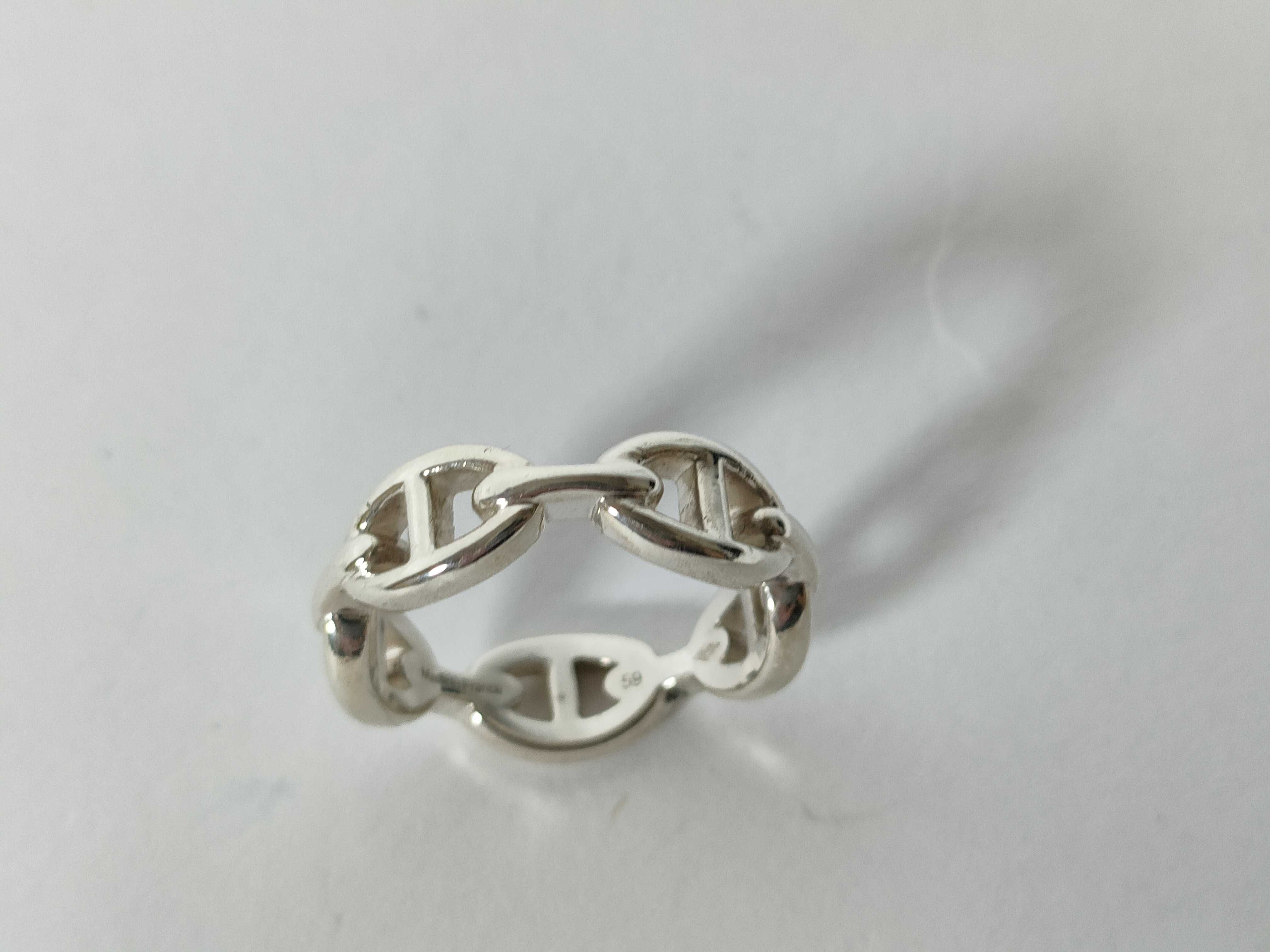 Chaine d'Ancre Enchainée Ring, Ag925 Silver Ring — view 5