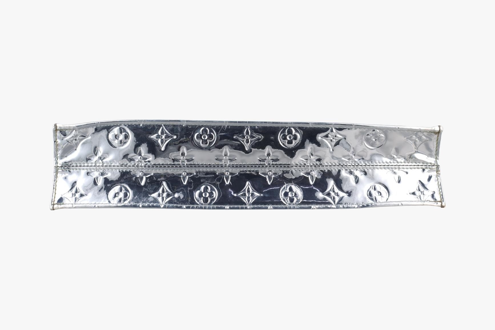 Sac Plat Monogram Miroir Argent — view 3