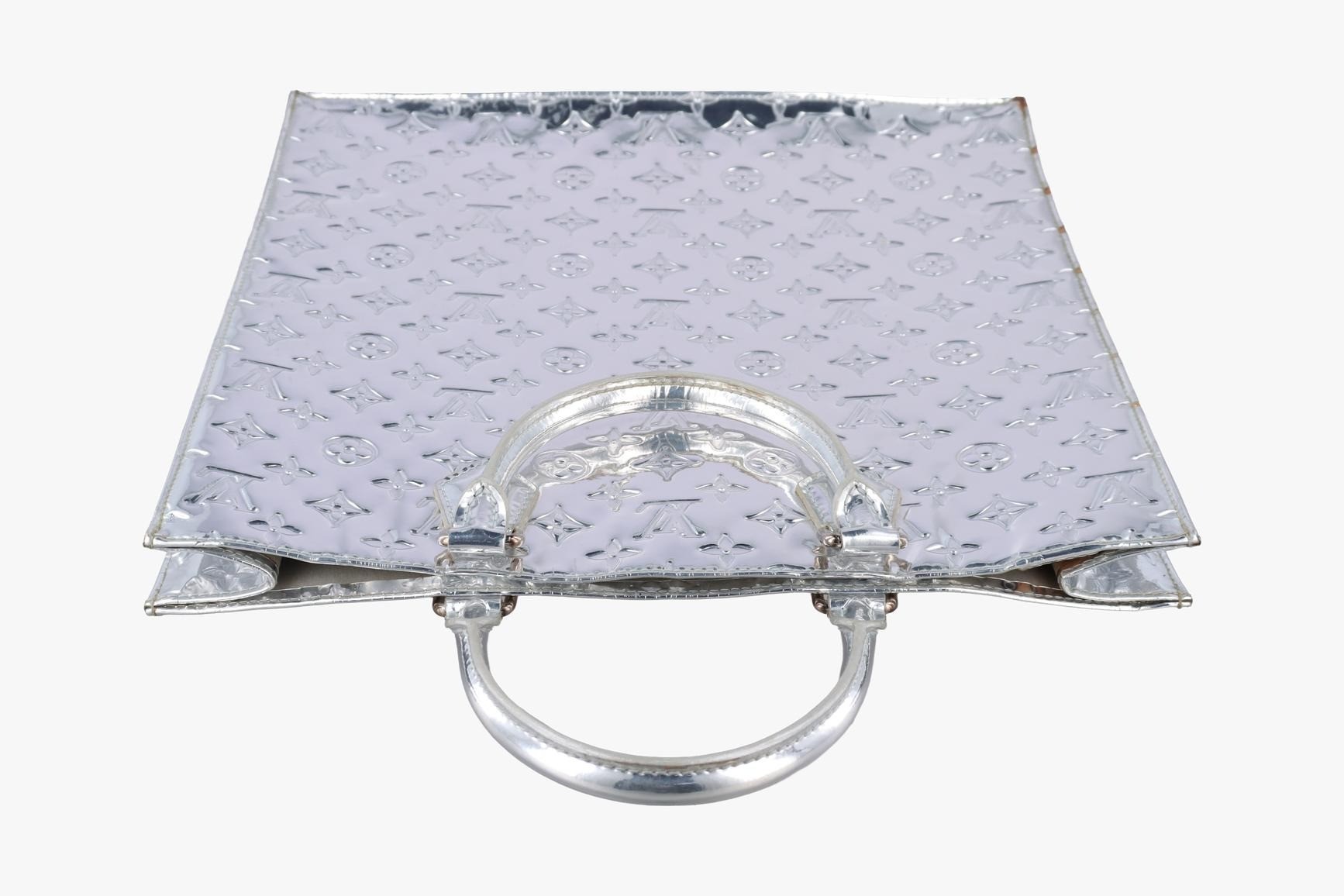 Sac Plat Monogram Miroir Argent — view 5