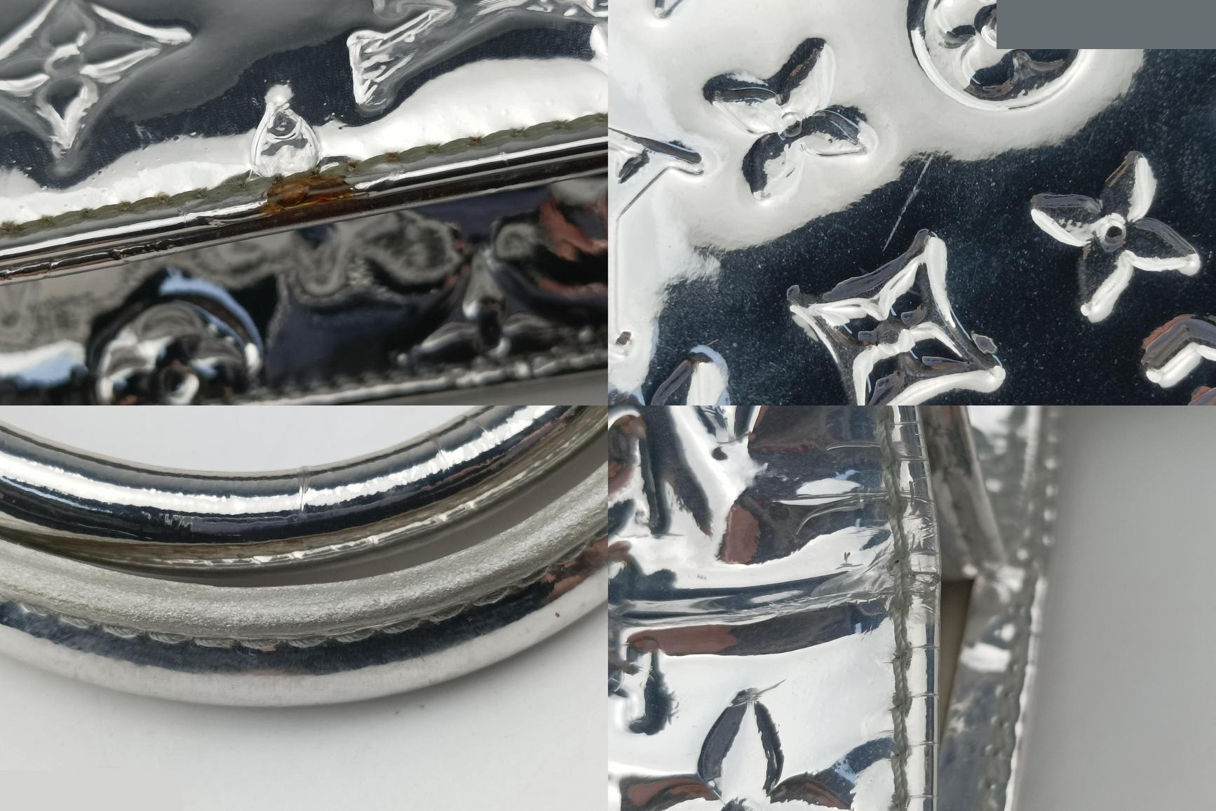 Sac Plat Monogram Miroir Argent — view 10