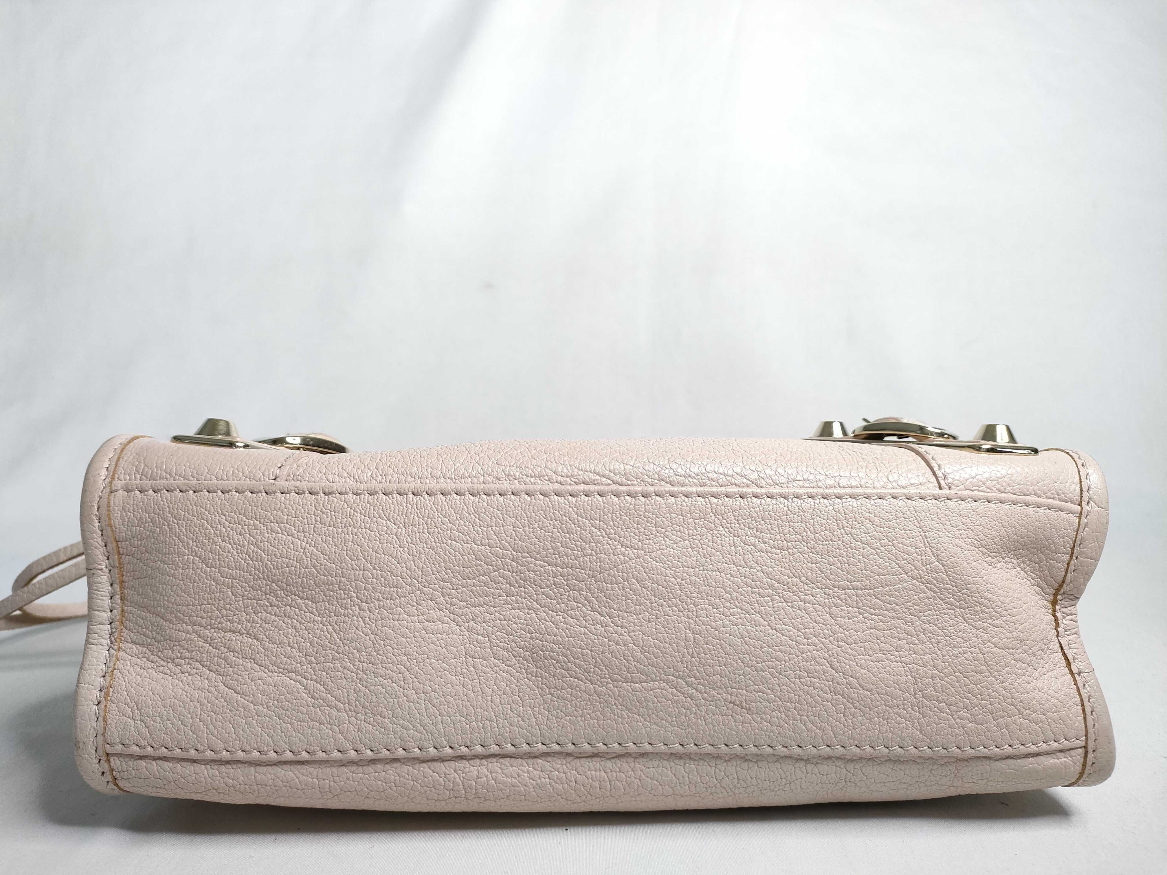 Classic Mini City Leather 2-Way Handbag, Pink, 300295 (Handbag) — view 8