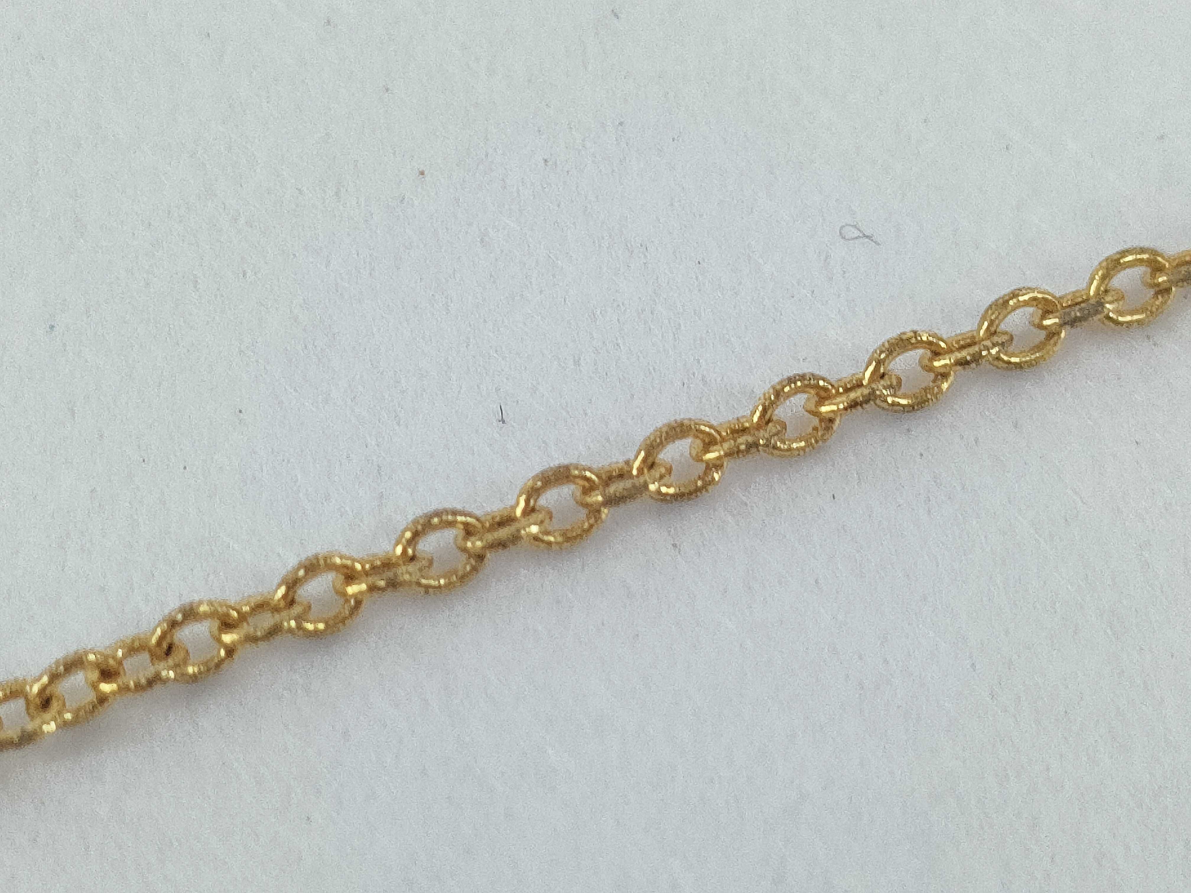 Square G Logo Rhinestone Gold Necklace — view 10