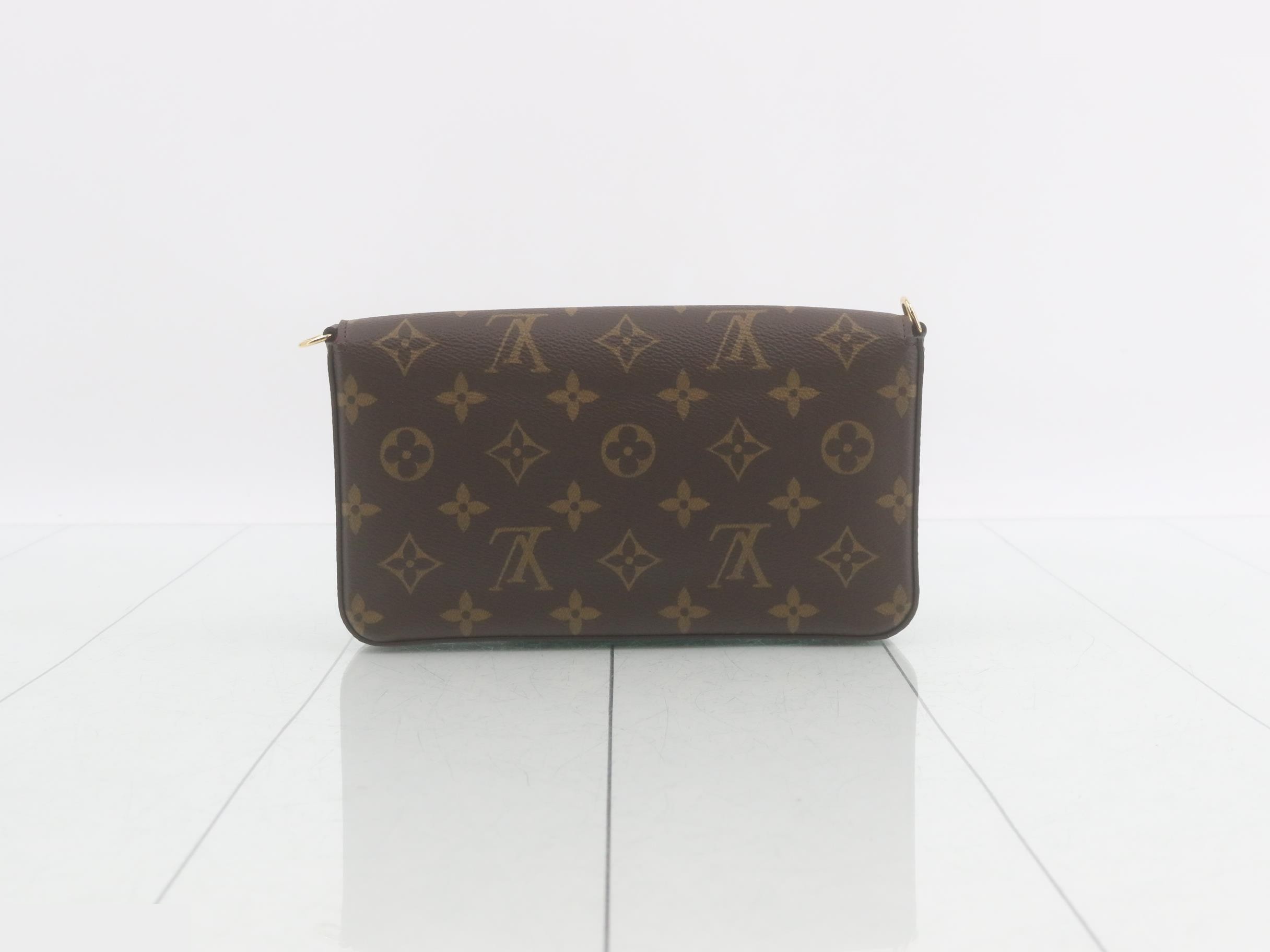 Monogram Pochette Felicie Fuchsia Shoulder Bag with Case — view 2