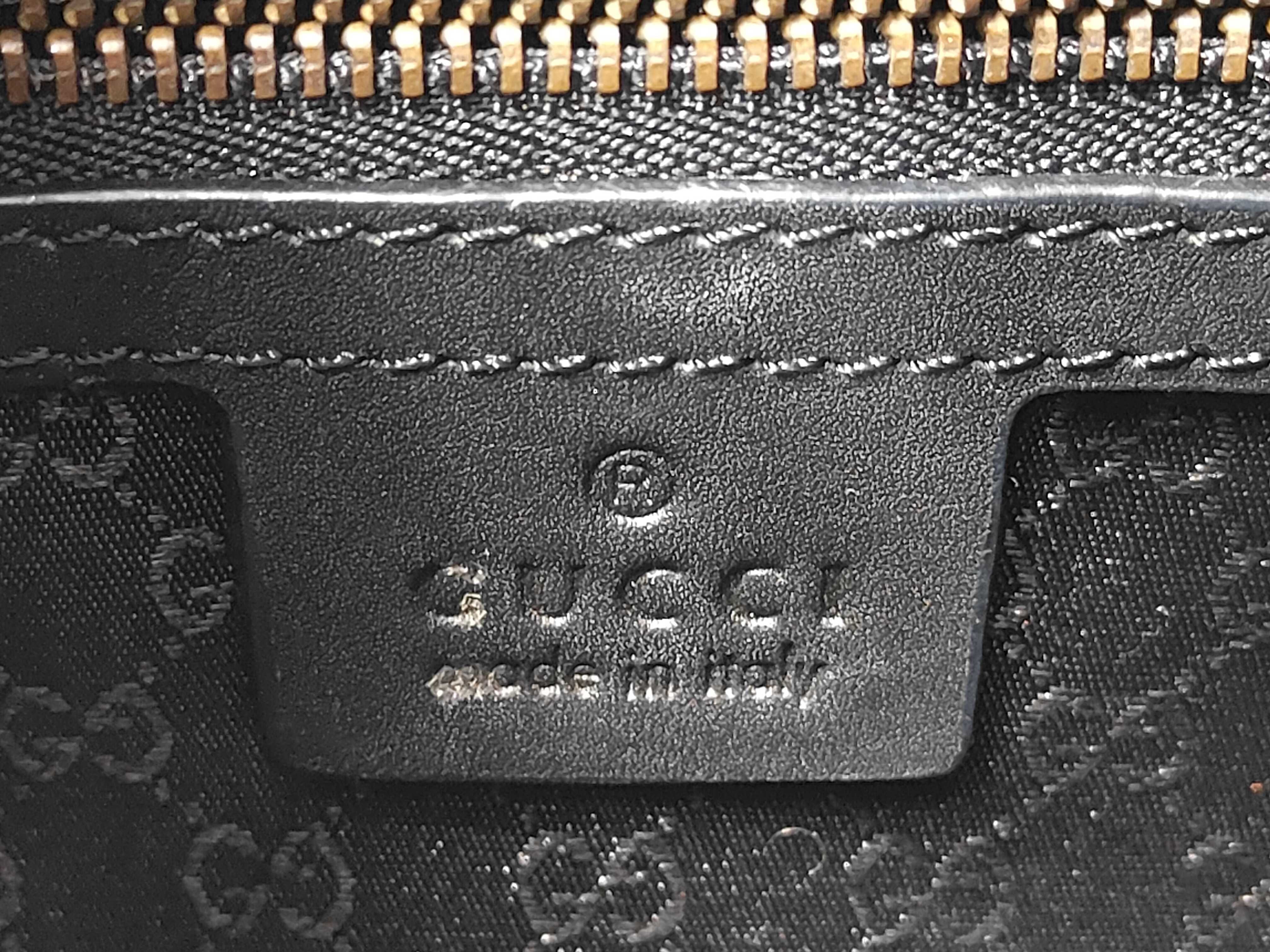 Wood Handle GG Canvas Handbag — view 9