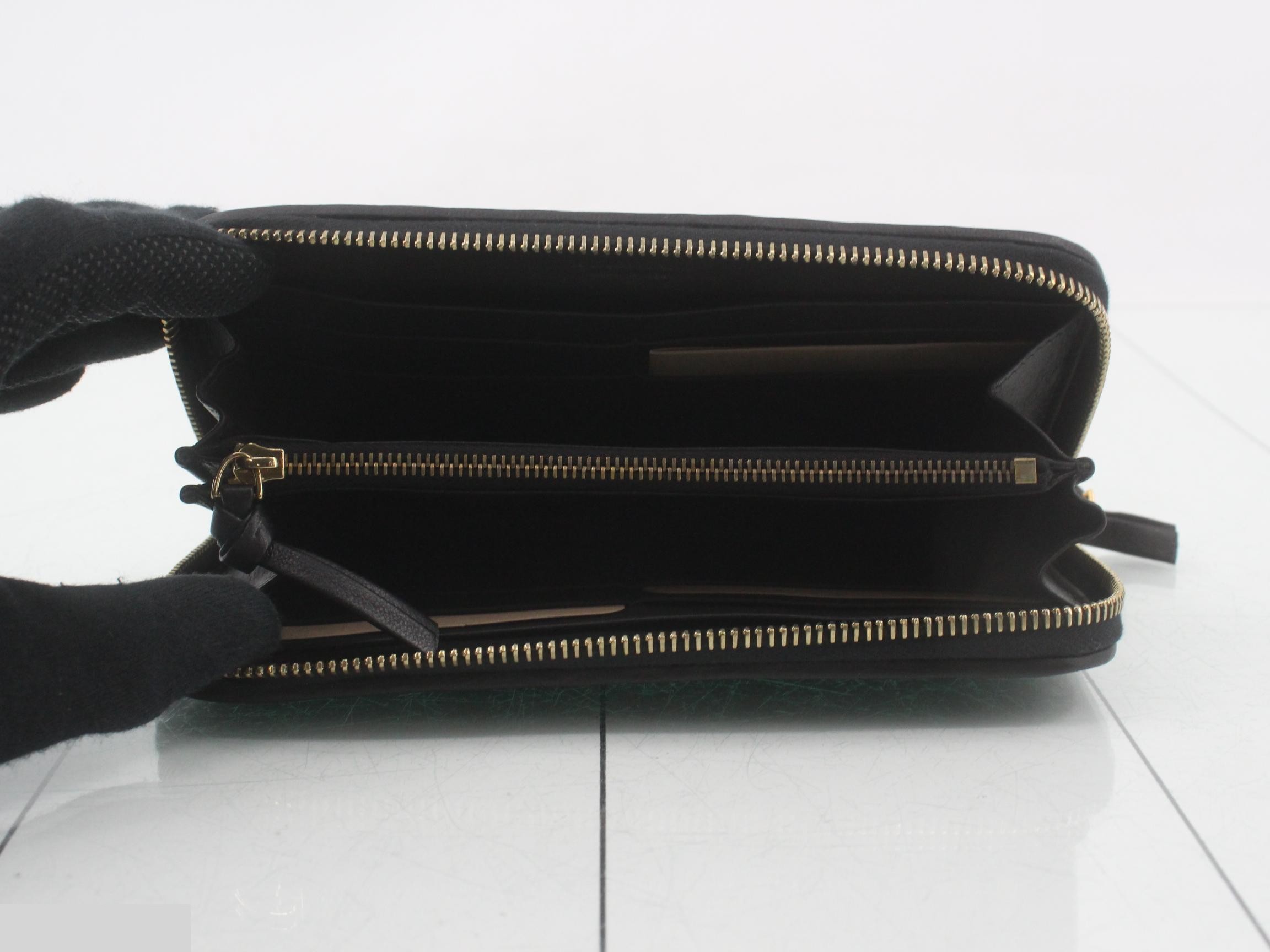 Intrecciato round zipper wallet, unused. — view 4