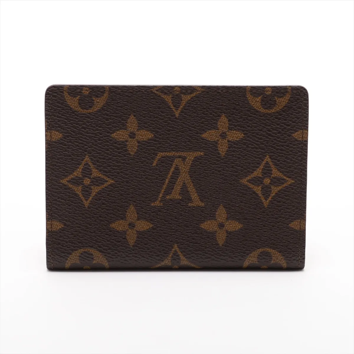 Monogram Porte 2 Cartes Vertical M60533 CA0912 Brown Pass Case — view 2