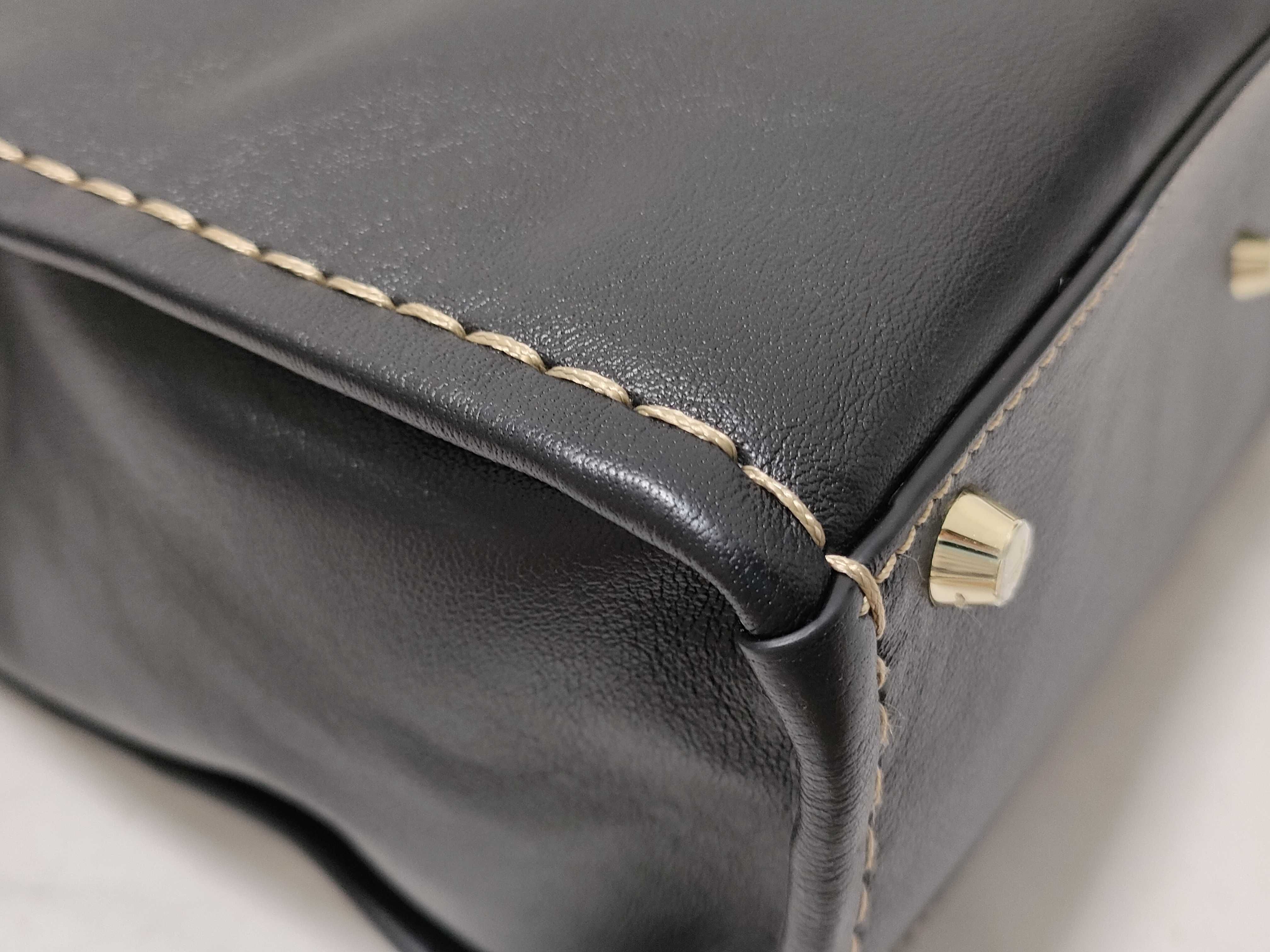 Edith Tote Bag, Leather, Black Tote Bag — view 6