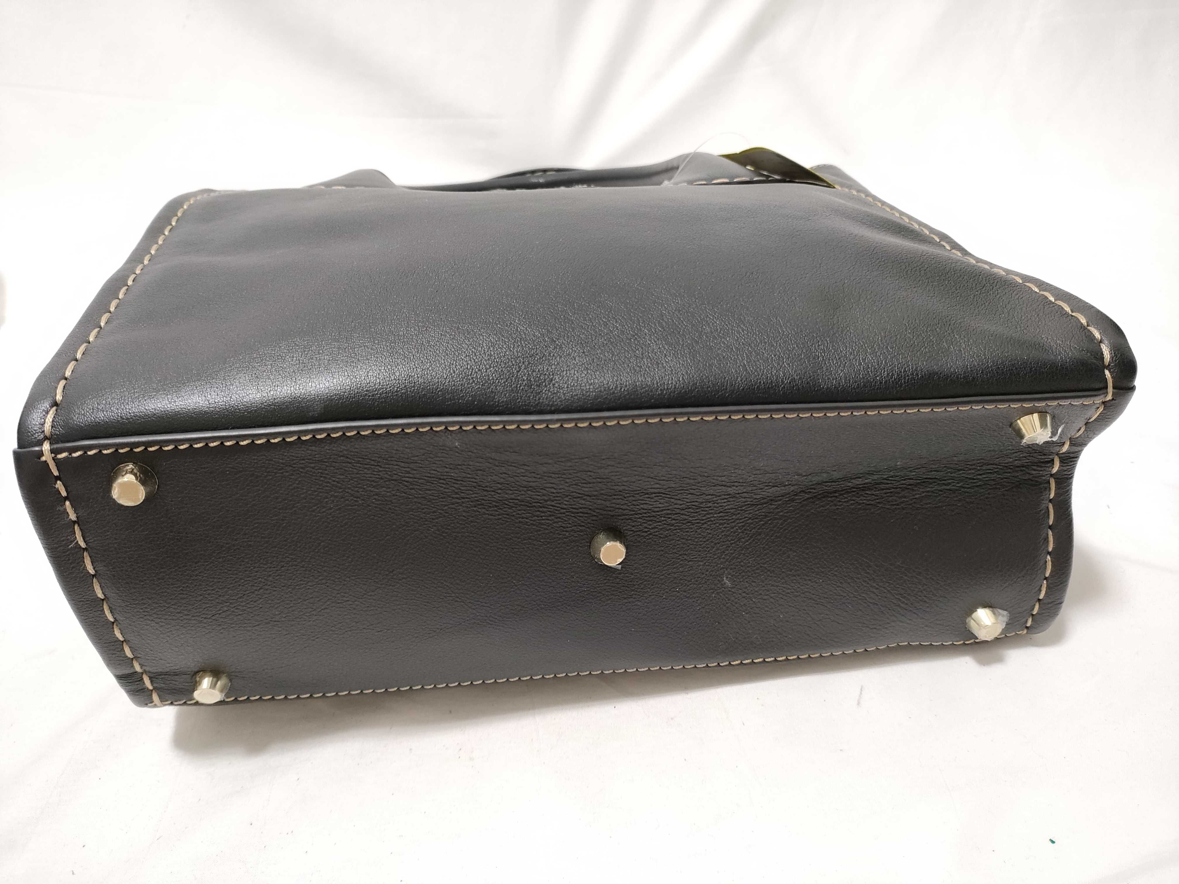 Edith Tote Bag, Leather, Black Tote Bag — view 7