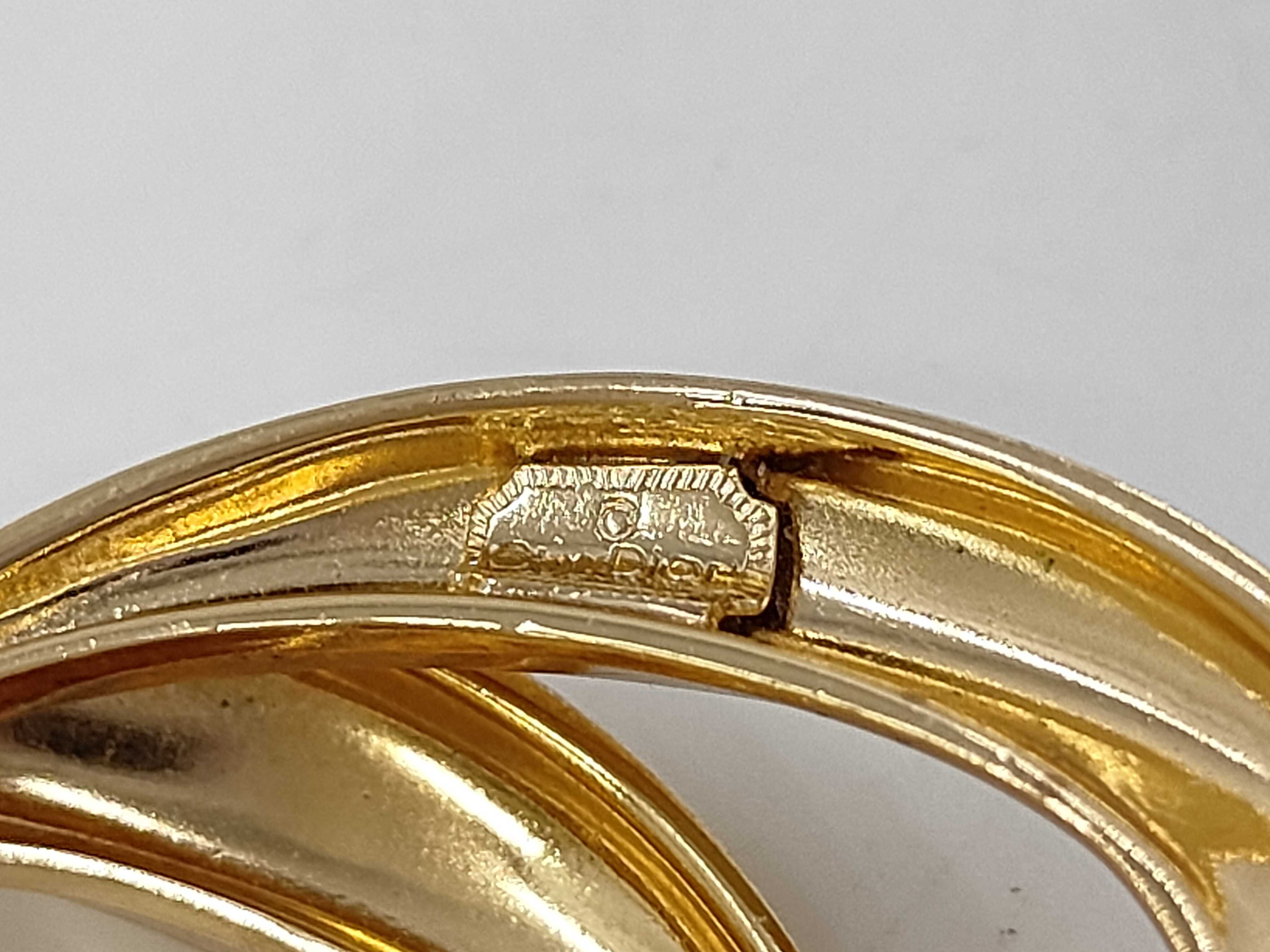 Double Circle Gold BR Brooch — view 3