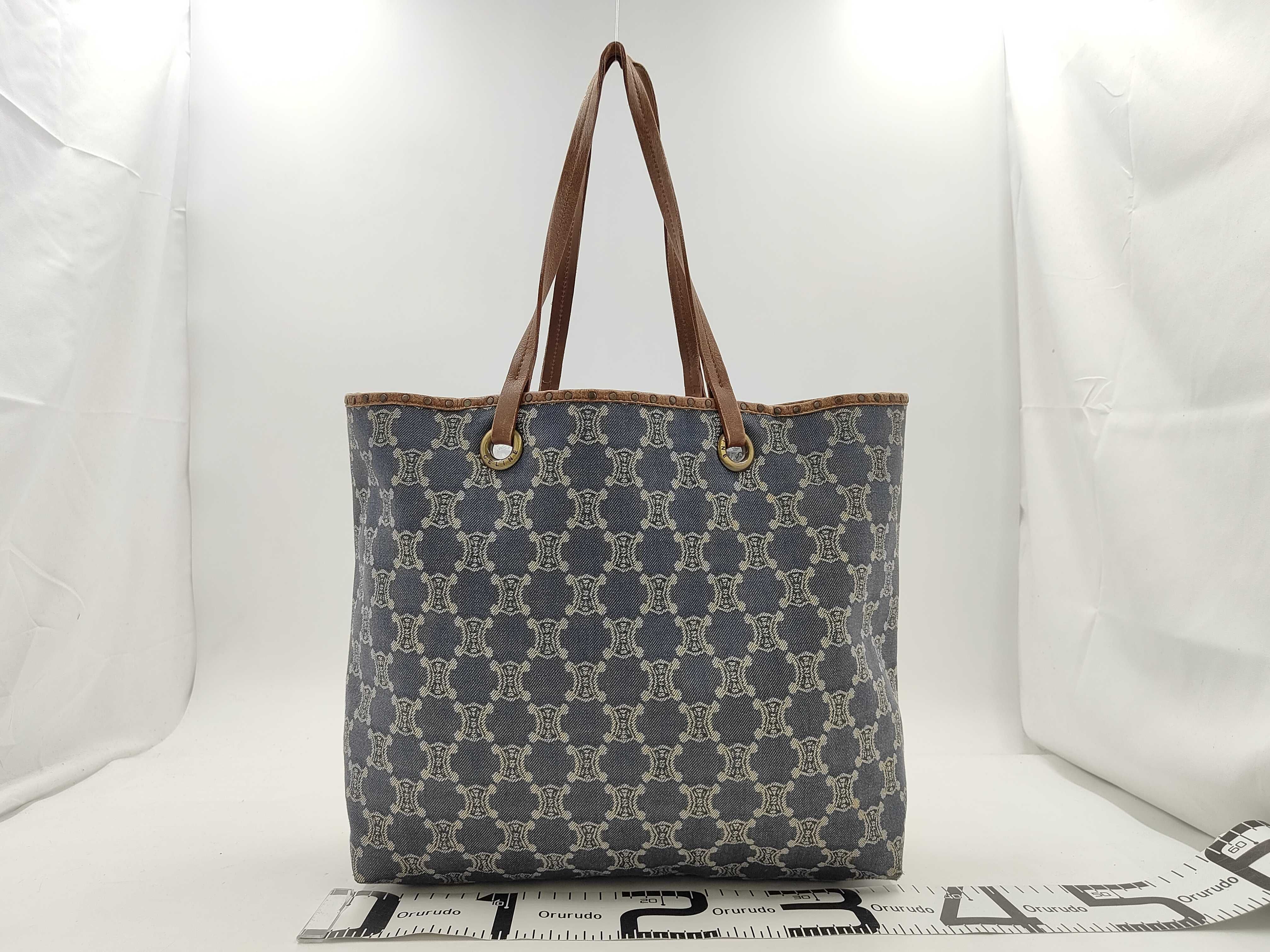 Triomphe Denim Tote Bag — view 2