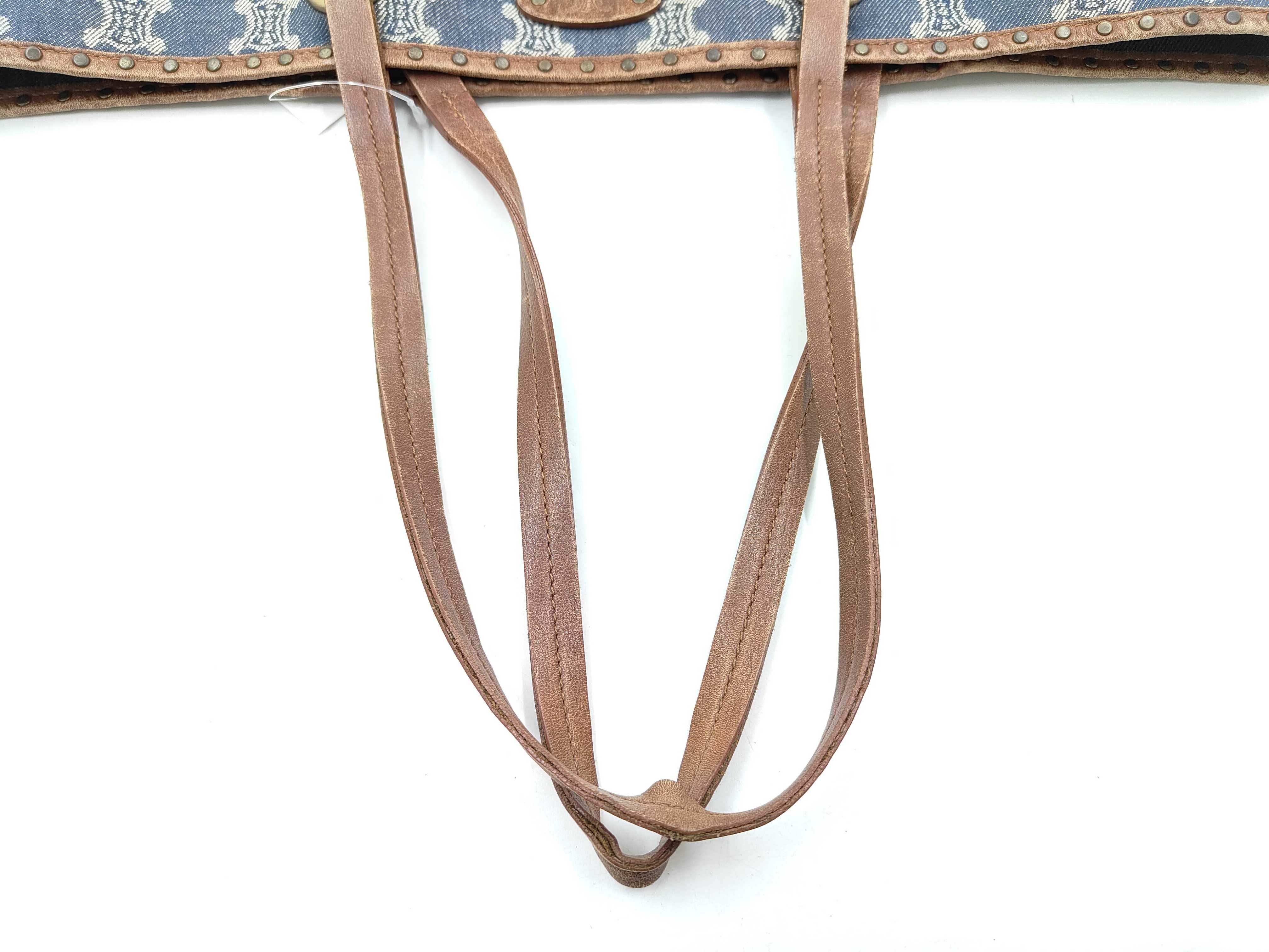 Triomphe Denim Tote Bag — view 5