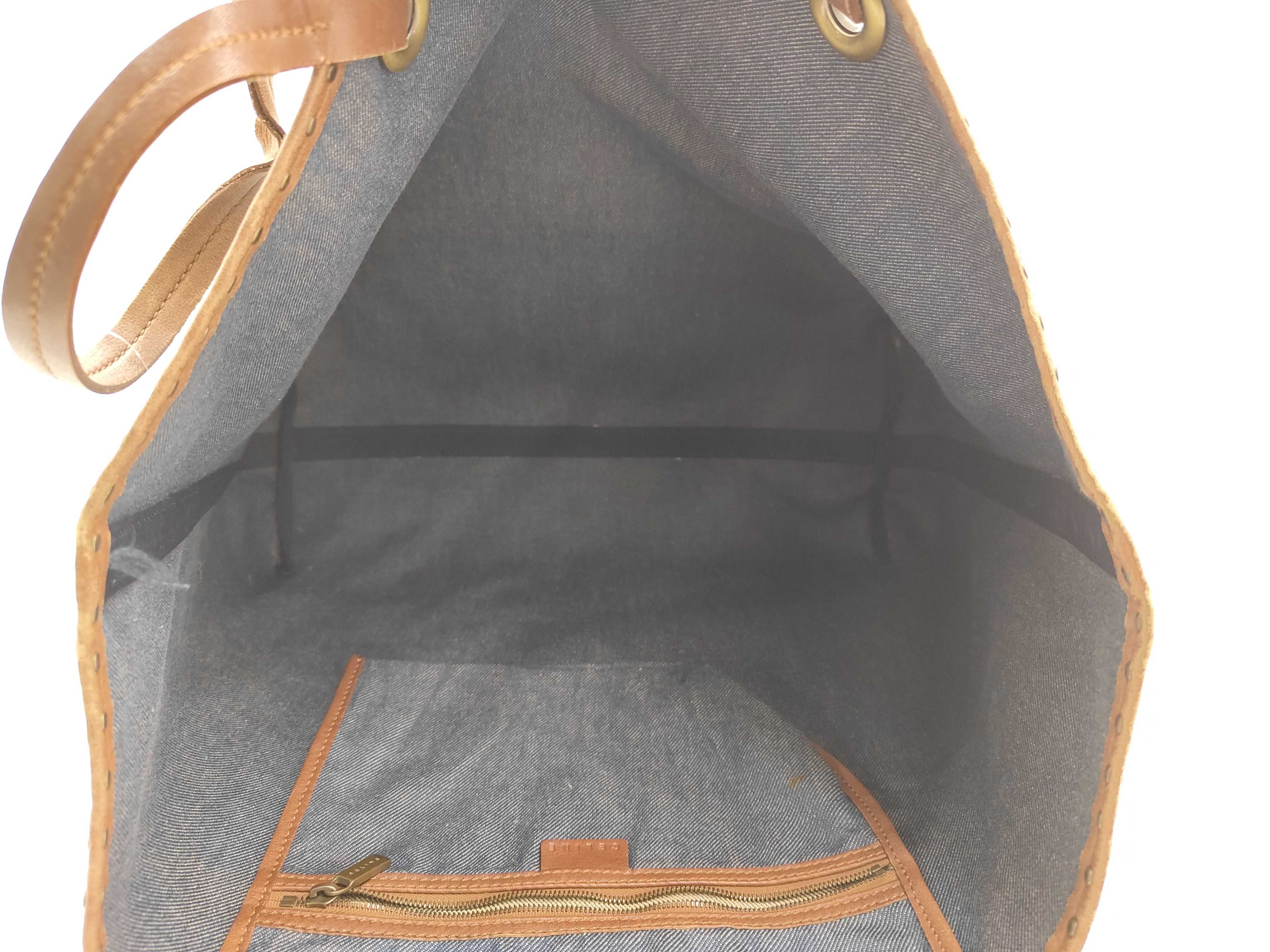 Triomphe Denim Tote Bag — view 8