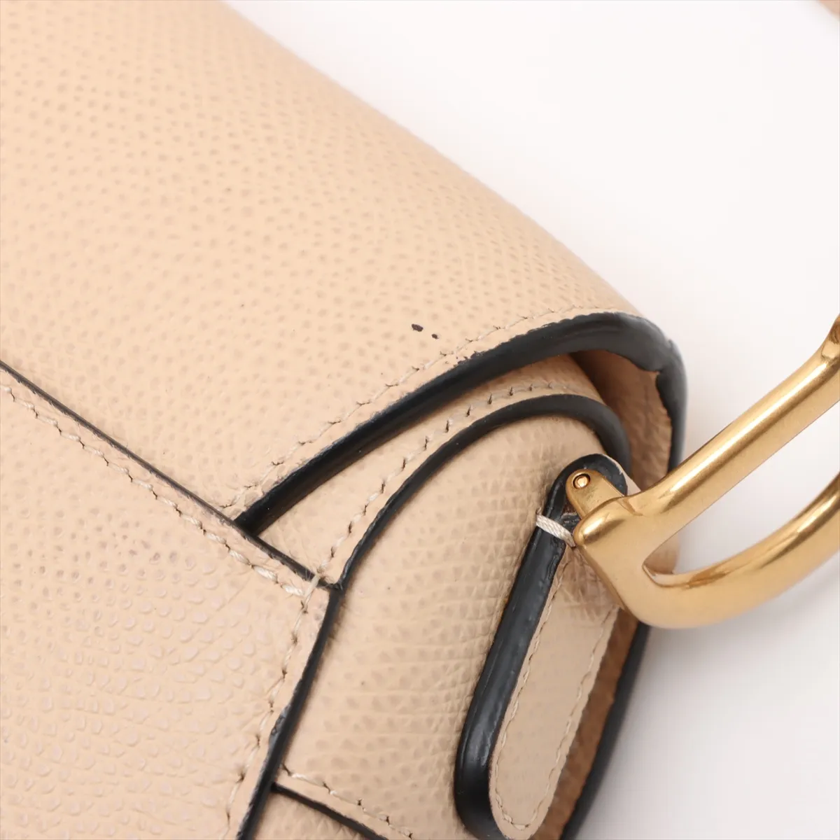 Saddlebag Leather Handbag Beige — view 13