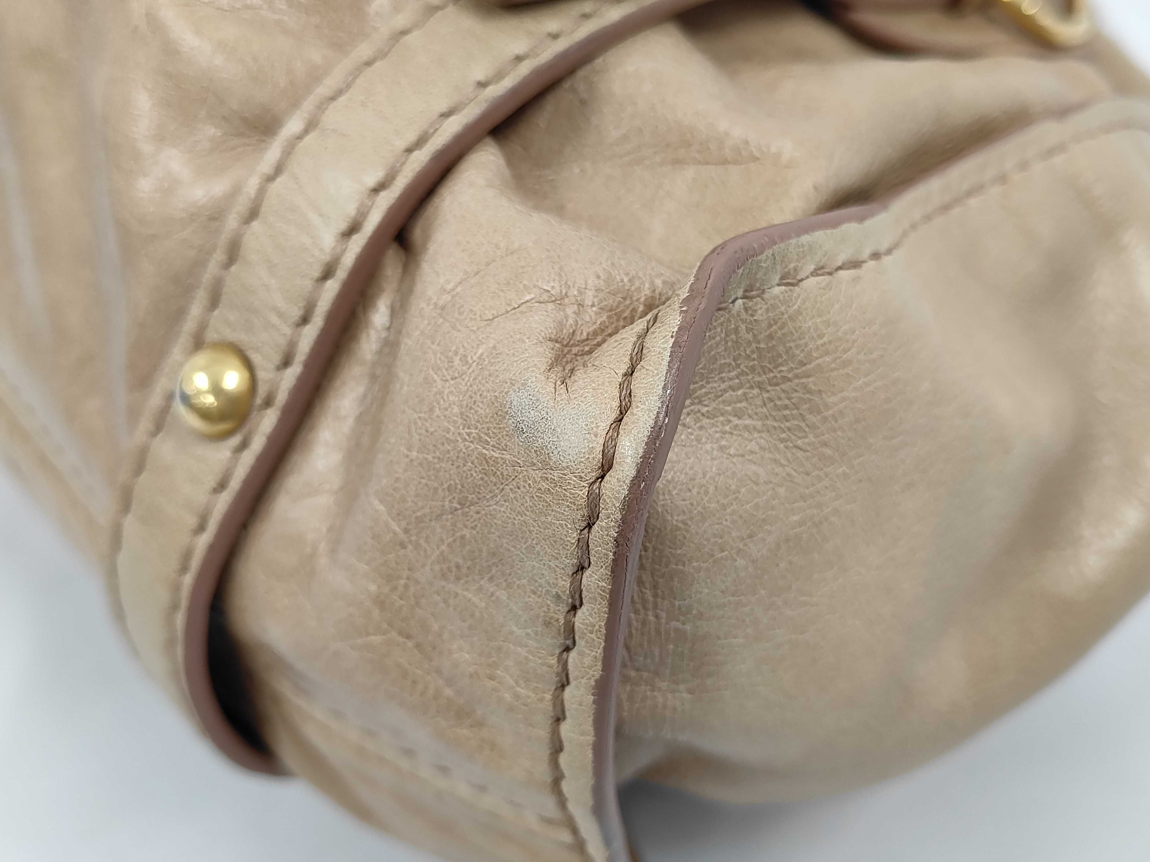 shoulder bag with ribbon, pink beige. — view 4