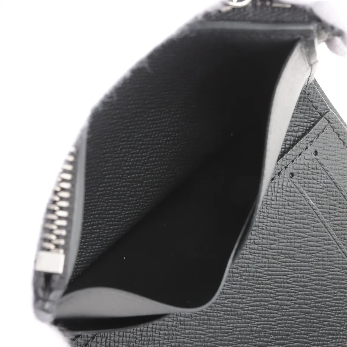 Monogram Eclipse Victor Wallet M12598 Black Compact Wallet with Initials RFID Reactive — view 6