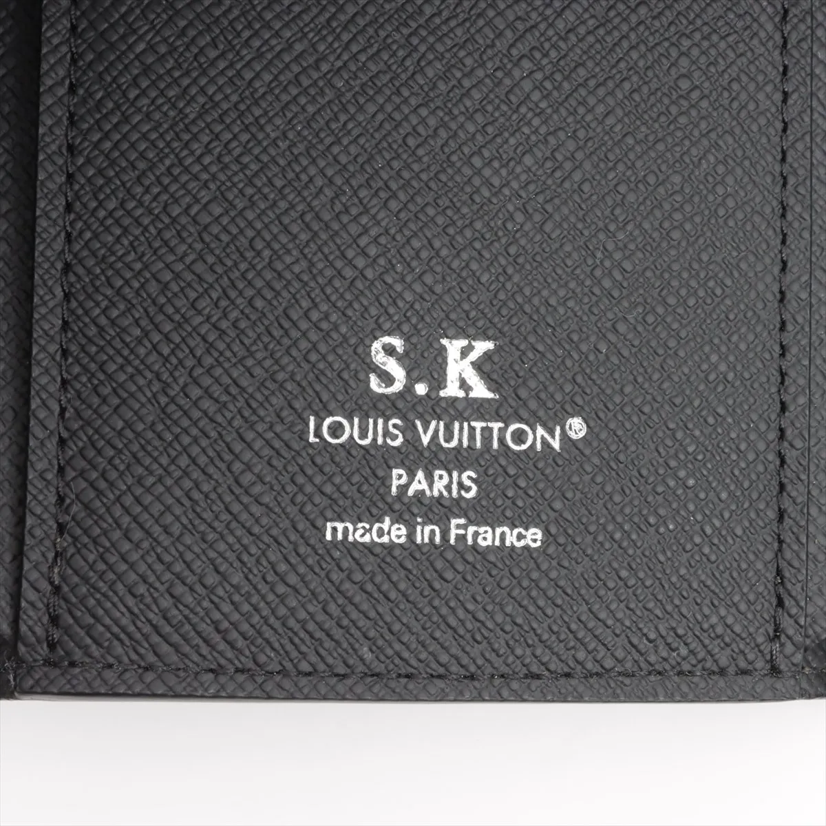 Monogram Eclipse Victor Wallet M12598 Black Compact Wallet with Initials RFID Reactive — view 8