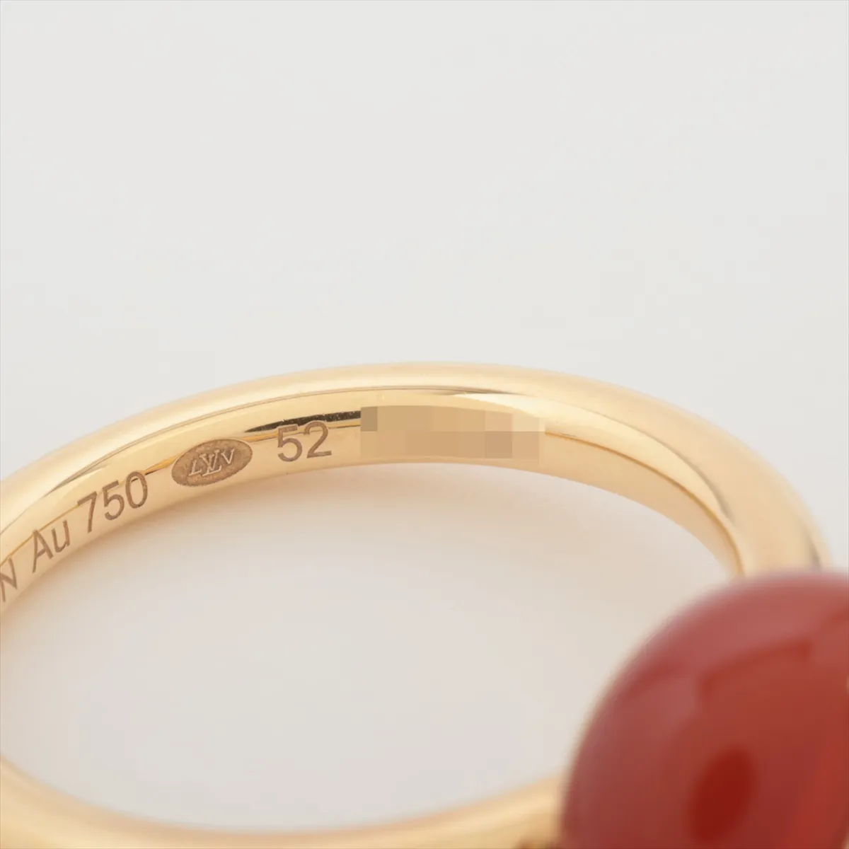 Bague B Blossom Carnelian Diamond Ring 750 (Yellow Gold) 6.3g Size 52 C50281 — view 3