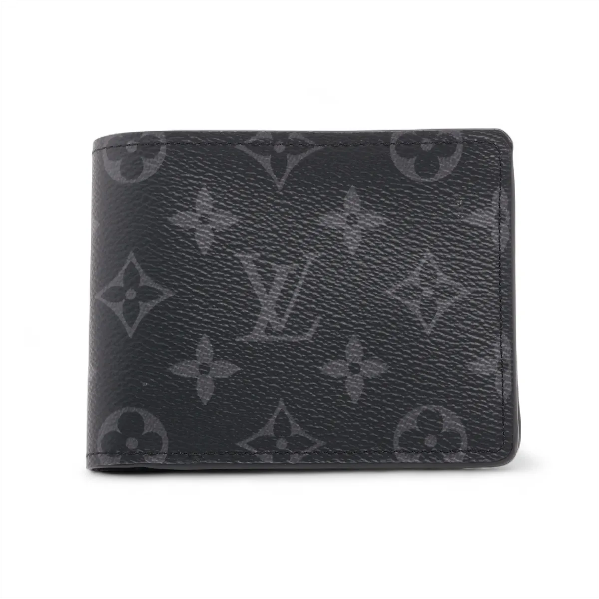 Monogram Eclipse Portefeuille Multiple M61695 SD4200 Black Compact Wallet