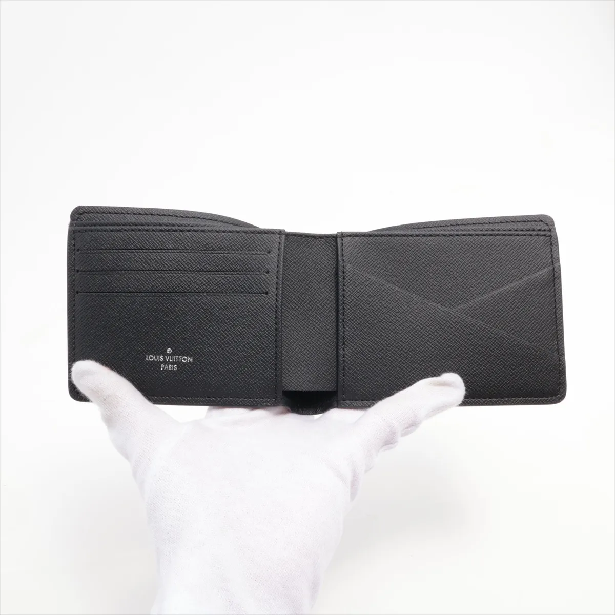Monogram Eclipse Portefeuille Multiple M61695 SD4200 Black Compact Wallet — view 3