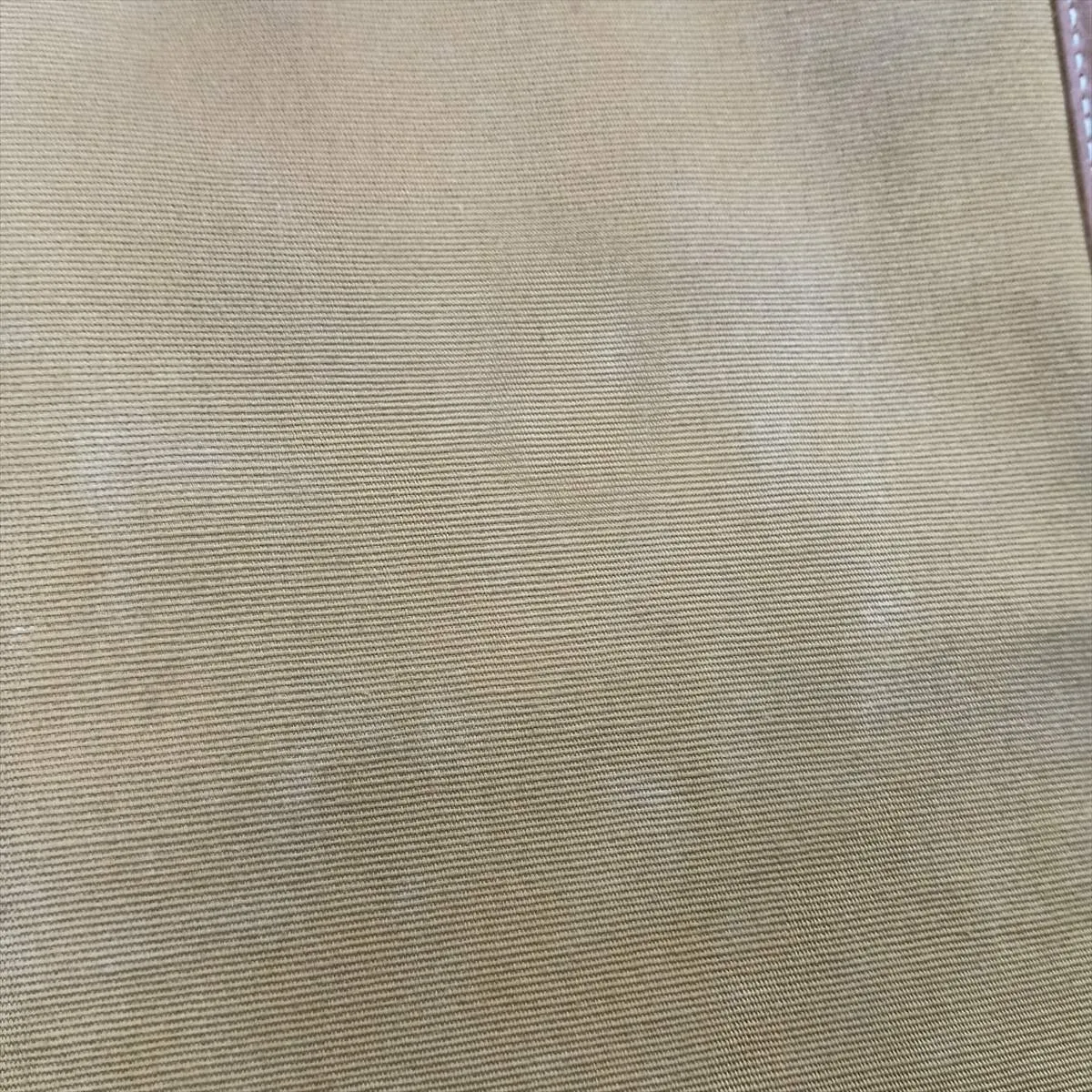 Triomphe Medium Folco PVC x Leather Shoulder Bag, Beige — view 13