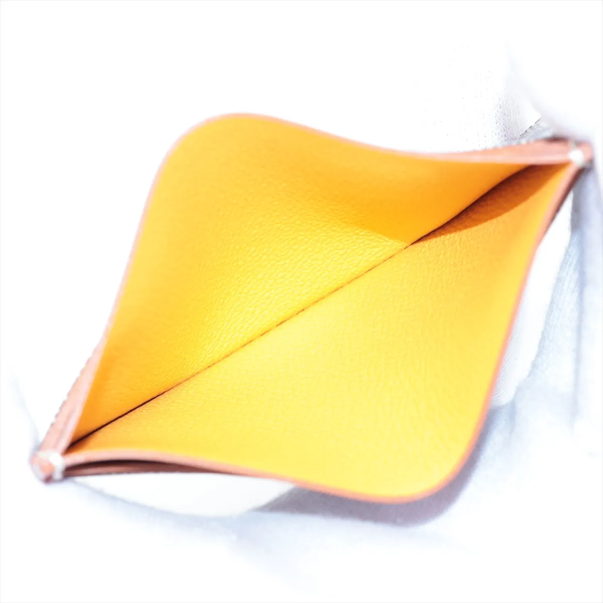 Herringbone Saint-Sulpice PVC x Leather Card Case Brown x Black — view 5