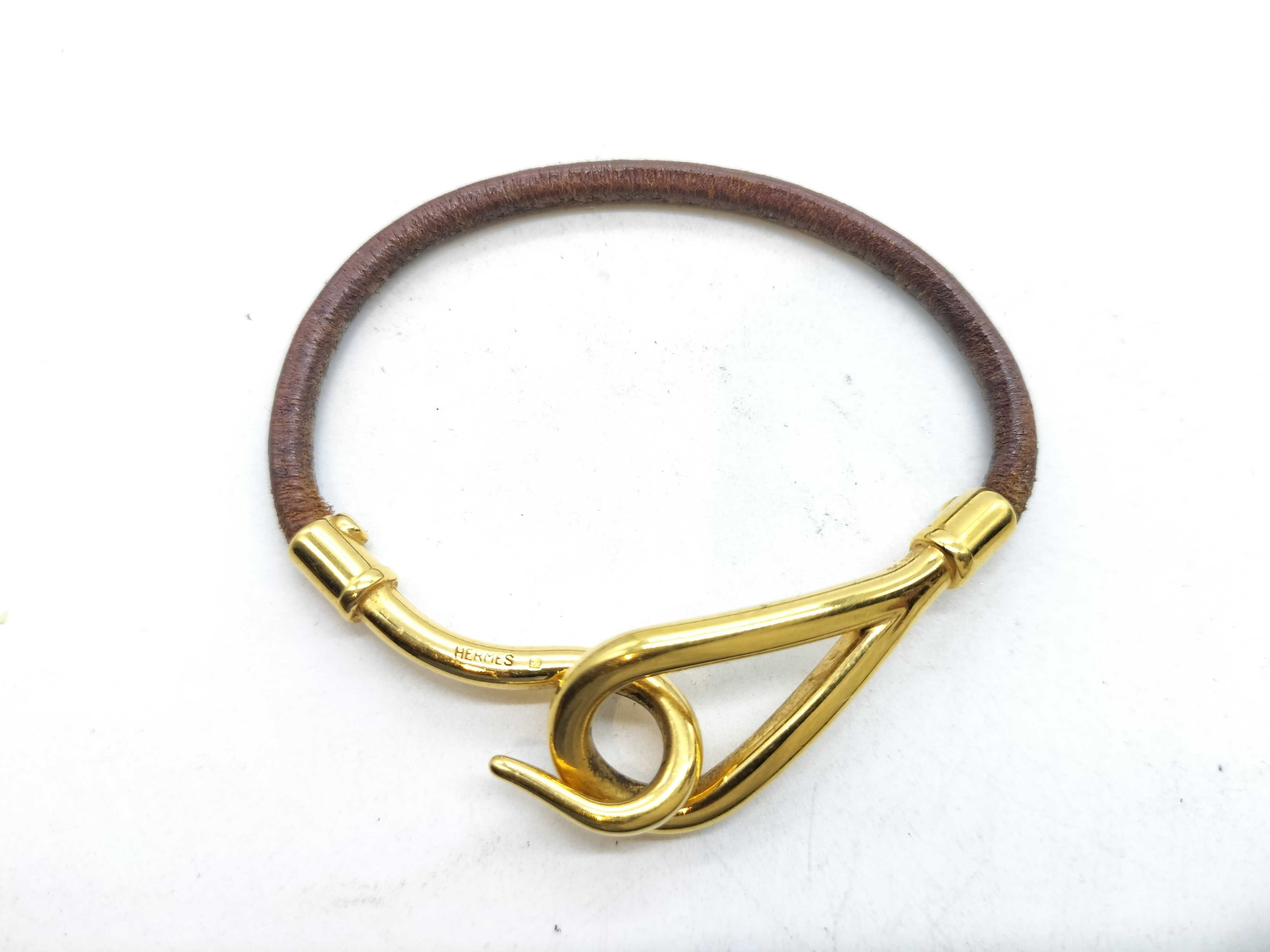 Jumbo Bracelet Gold x Brown Bracelet/Bangle — view 2