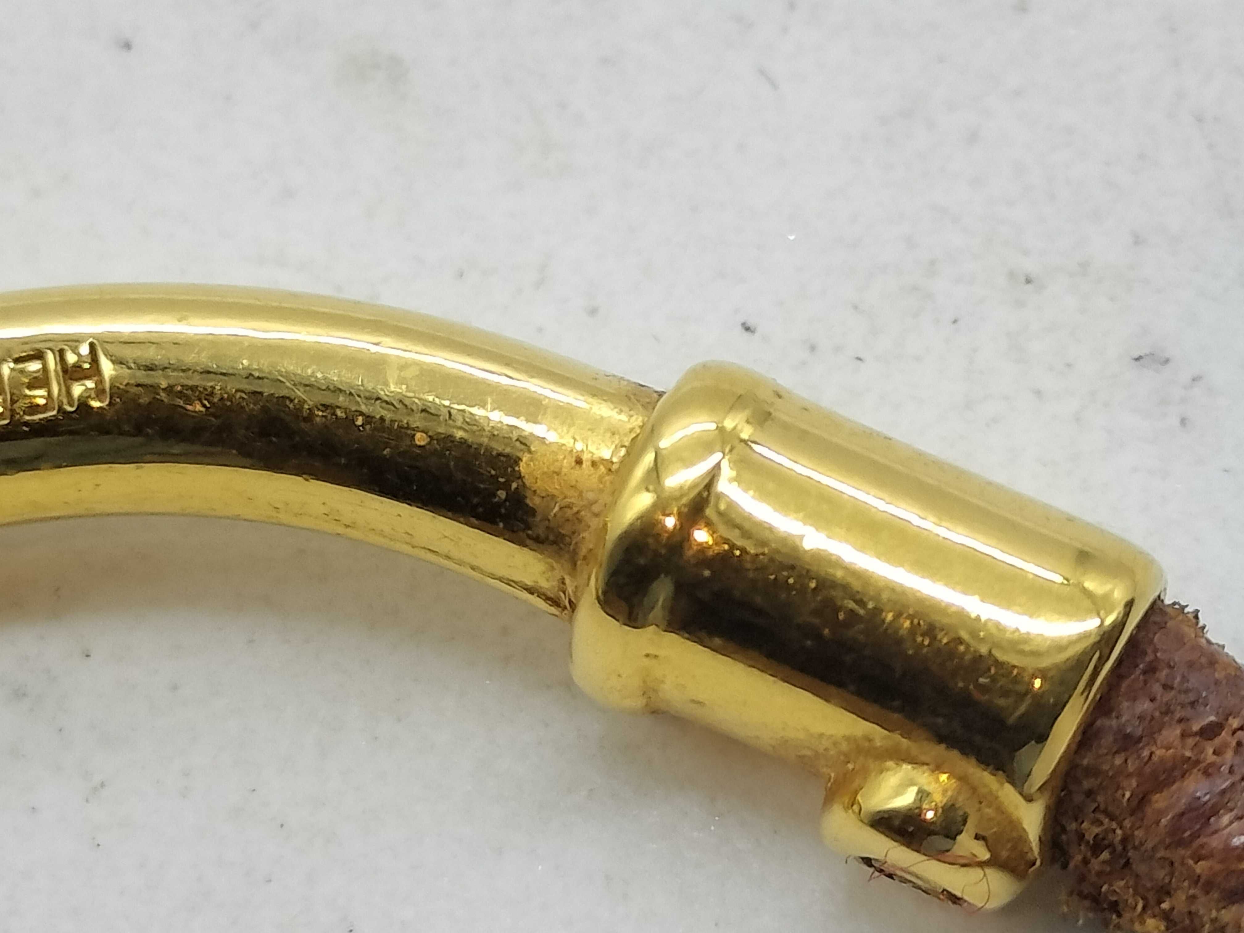 Jumbo Bracelet Gold x Brown Bracelet/Bangle — view 5