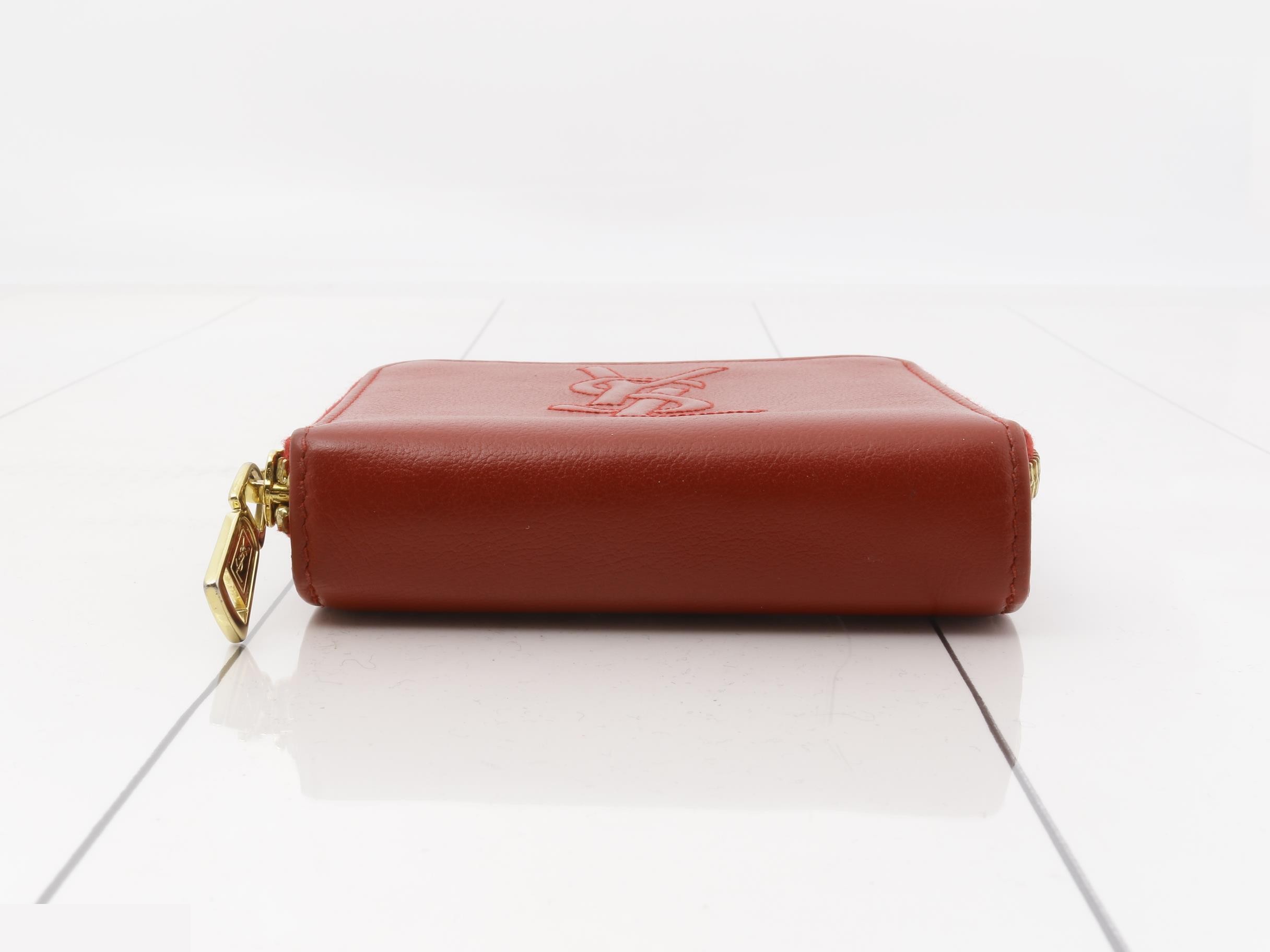 (Yves Saint Laurent) Bi-fold Wallet, Red — view 3