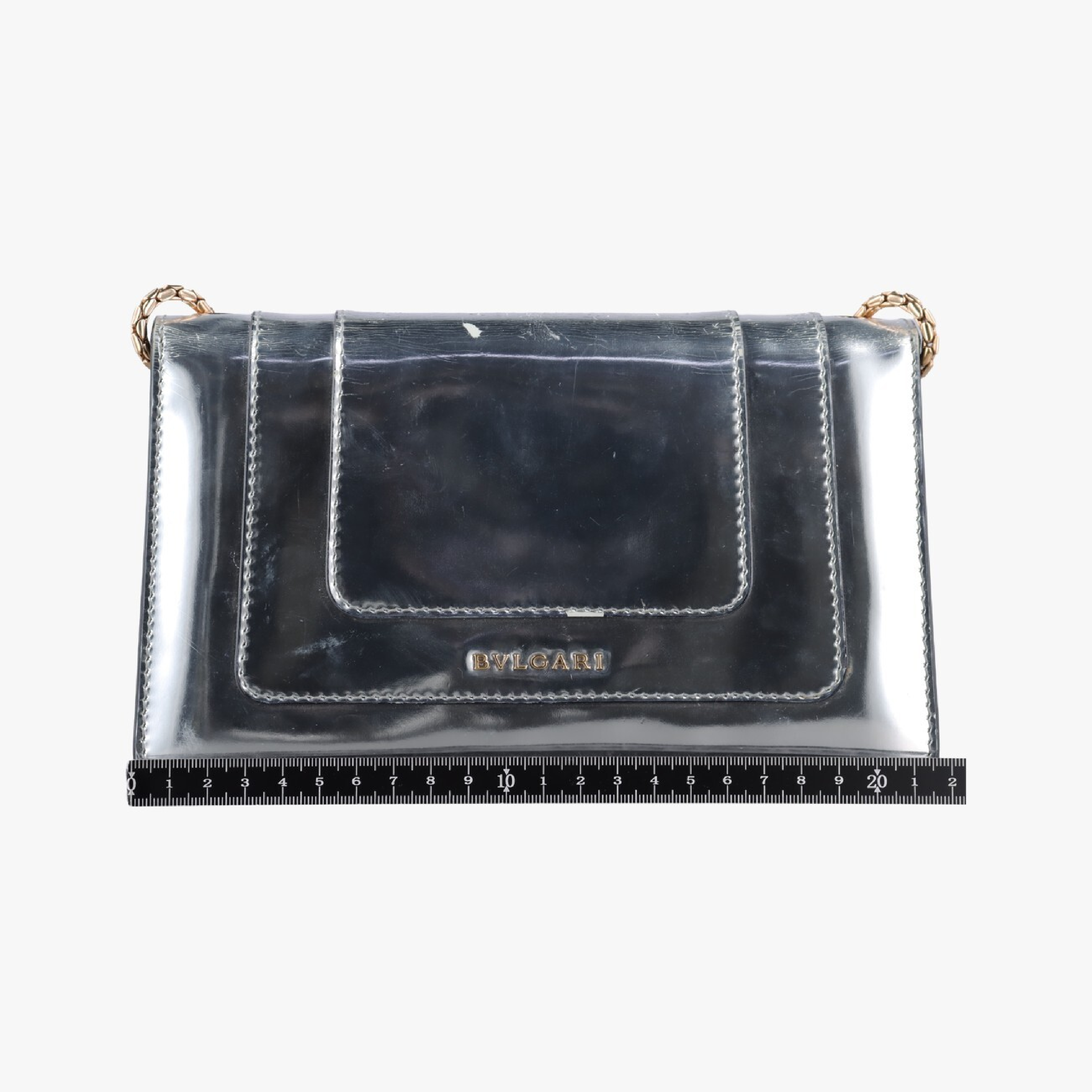 Serpenti Forever Silver Patent LA.N14.3830 Shoulder Bag — view 2