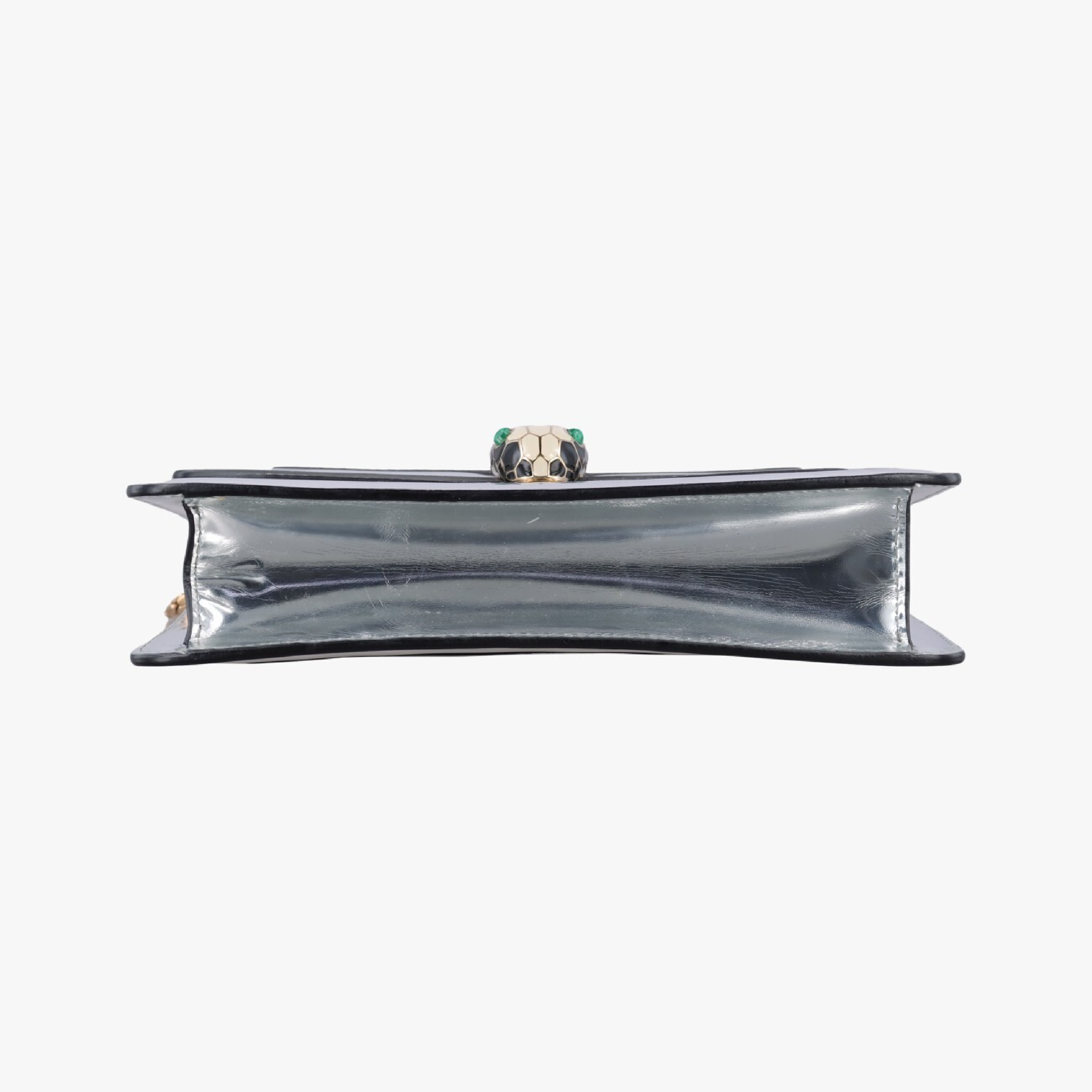 Serpenti Forever Silver Patent LA.N14.3830 Shoulder Bag — view 3