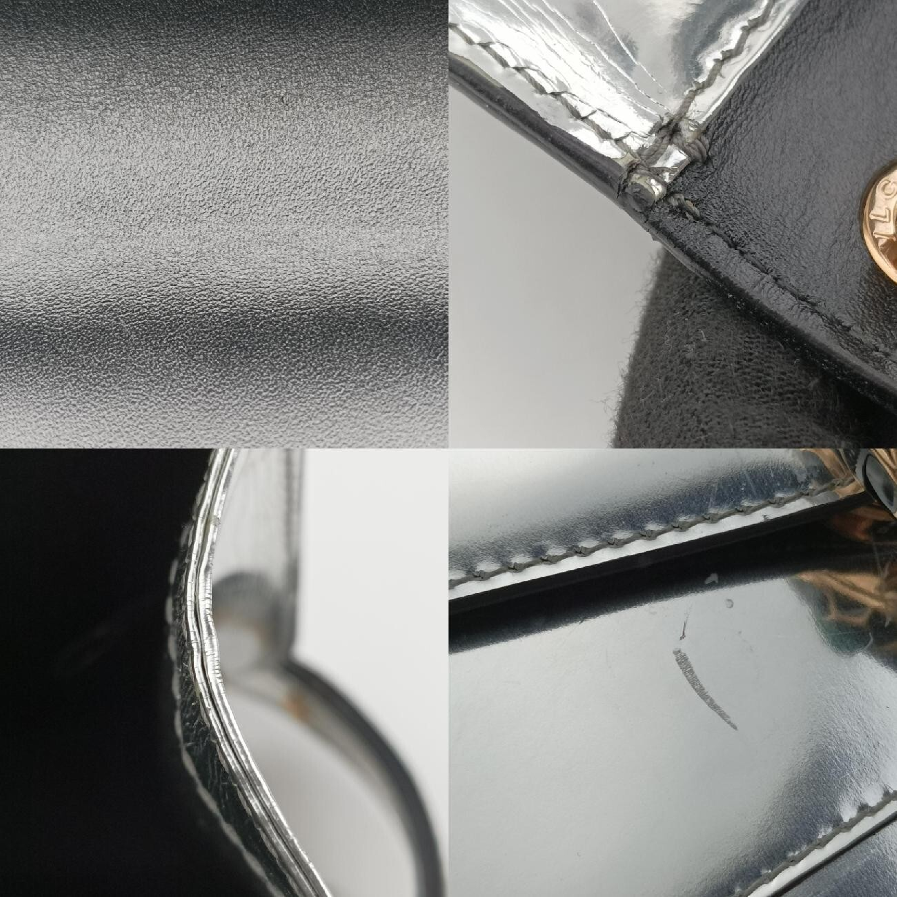 Serpenti Forever Silver Patent LA.N14.3830 Shoulder Bag — view 10