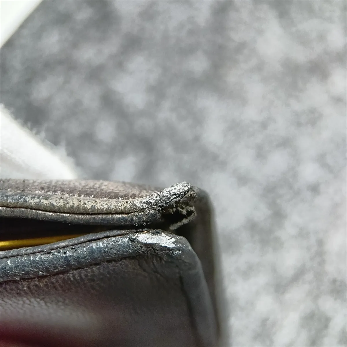 Coco Mark Leather Long Wallet, Black with Gold Hardware. Serial number sticker area has been cut off. — view 11