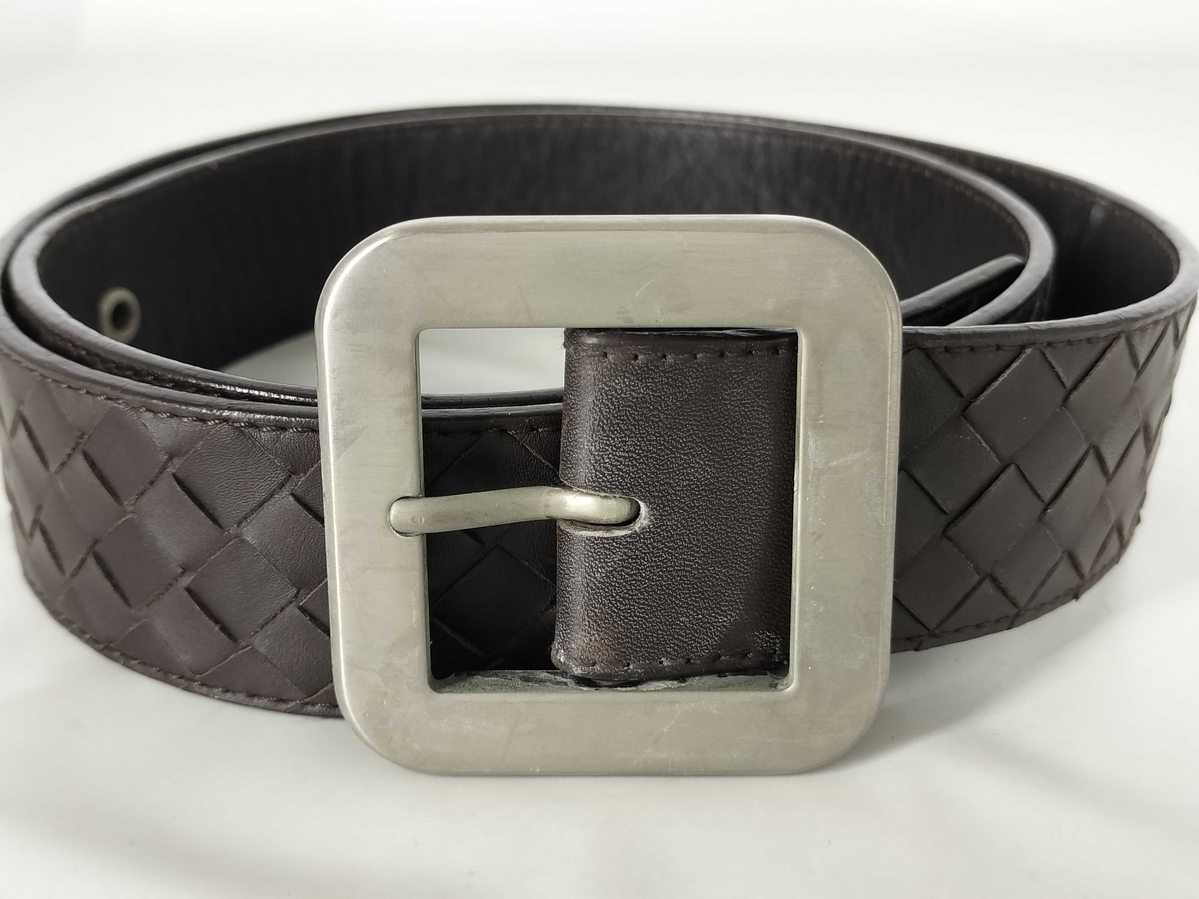 Intrecciato Leather Belt — view 2