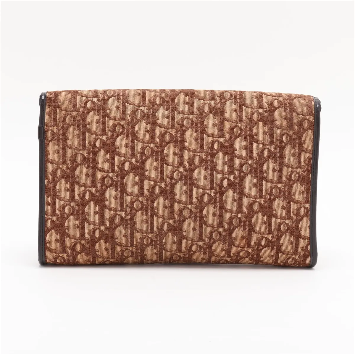 Trotter Canvas Chain Shoulder Bag, Brown — view 2