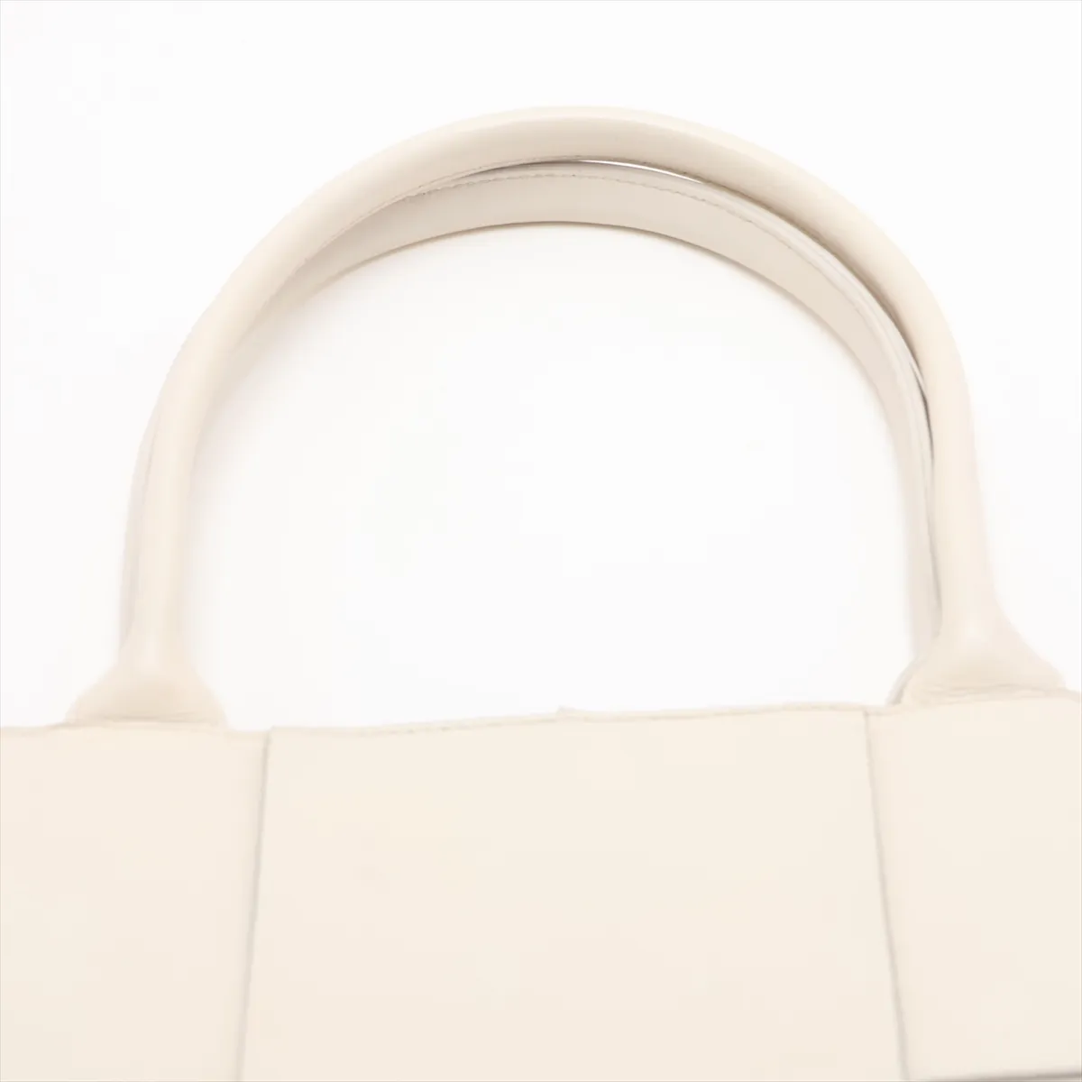 Maxi Intrecciato The Arco Leather Tote Bag, Beige — view 6