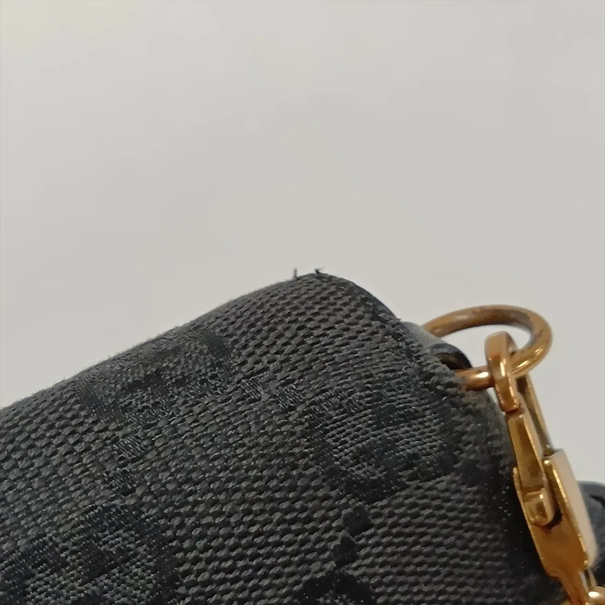 GG Canvas Horsebit 129497 Canvas x Leather Chain Shoulder Bag, Black — view 11