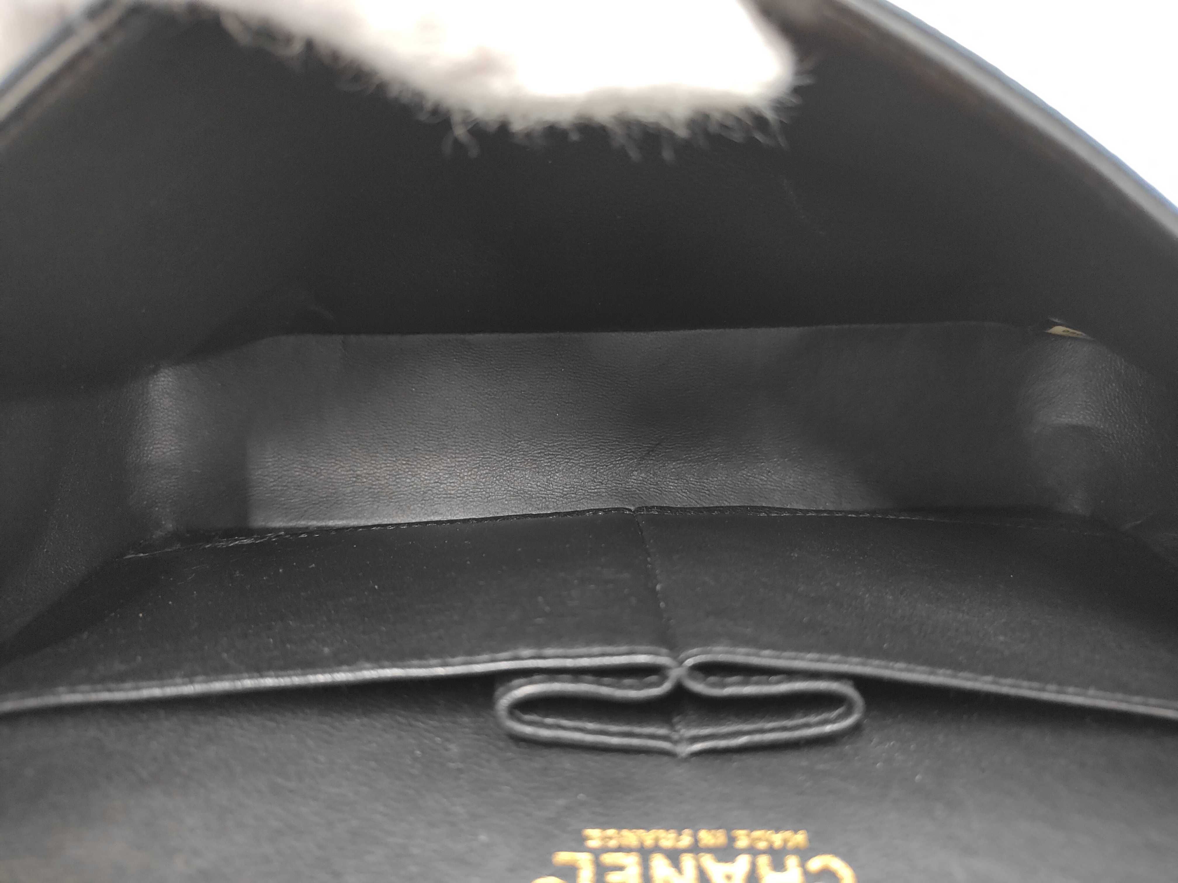 Double Flap Icon Print Canvas Black GP Shoulder Bag — view 9