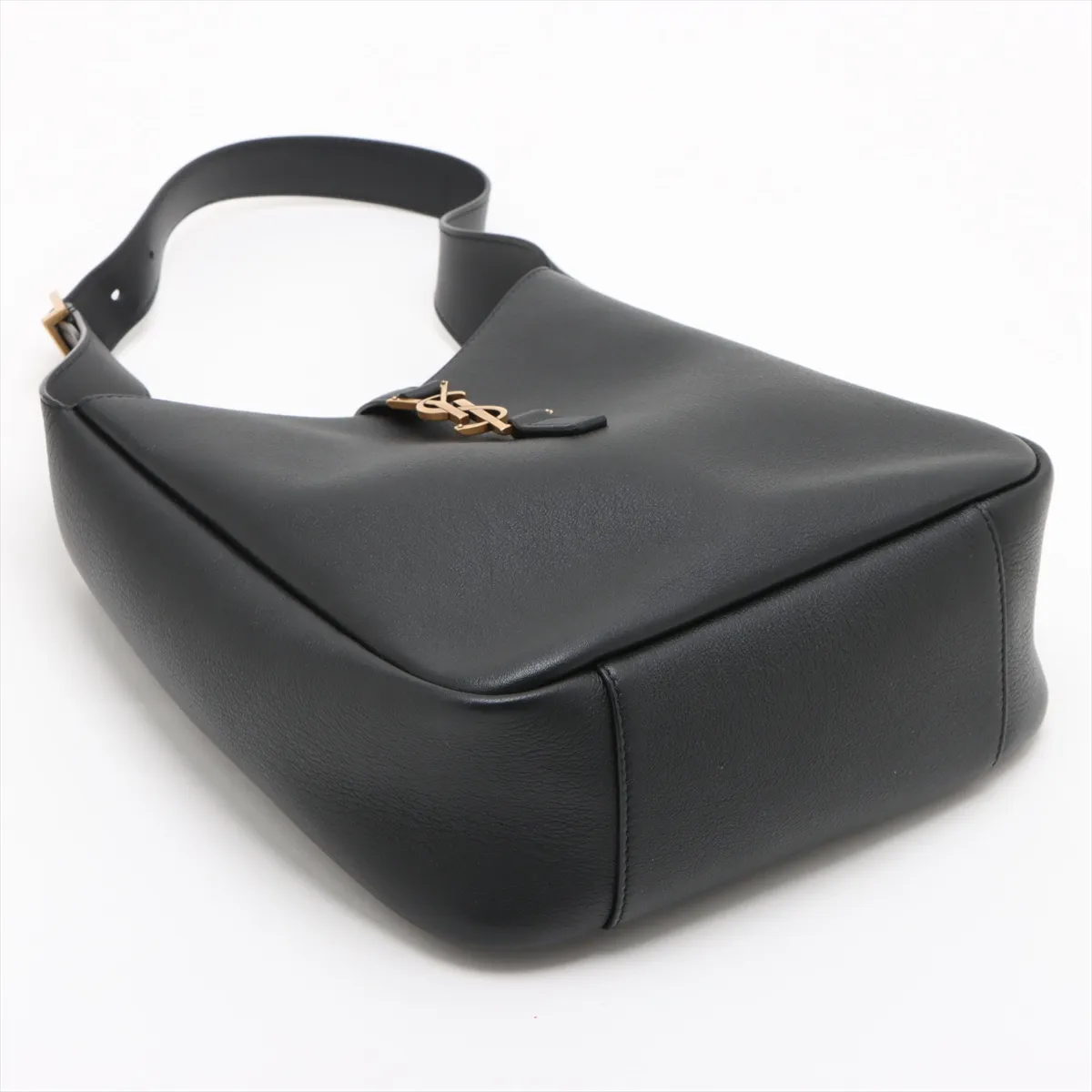 LE 5 A 7 Small Leather Shoulder Bag, Black, 713938 — view 4