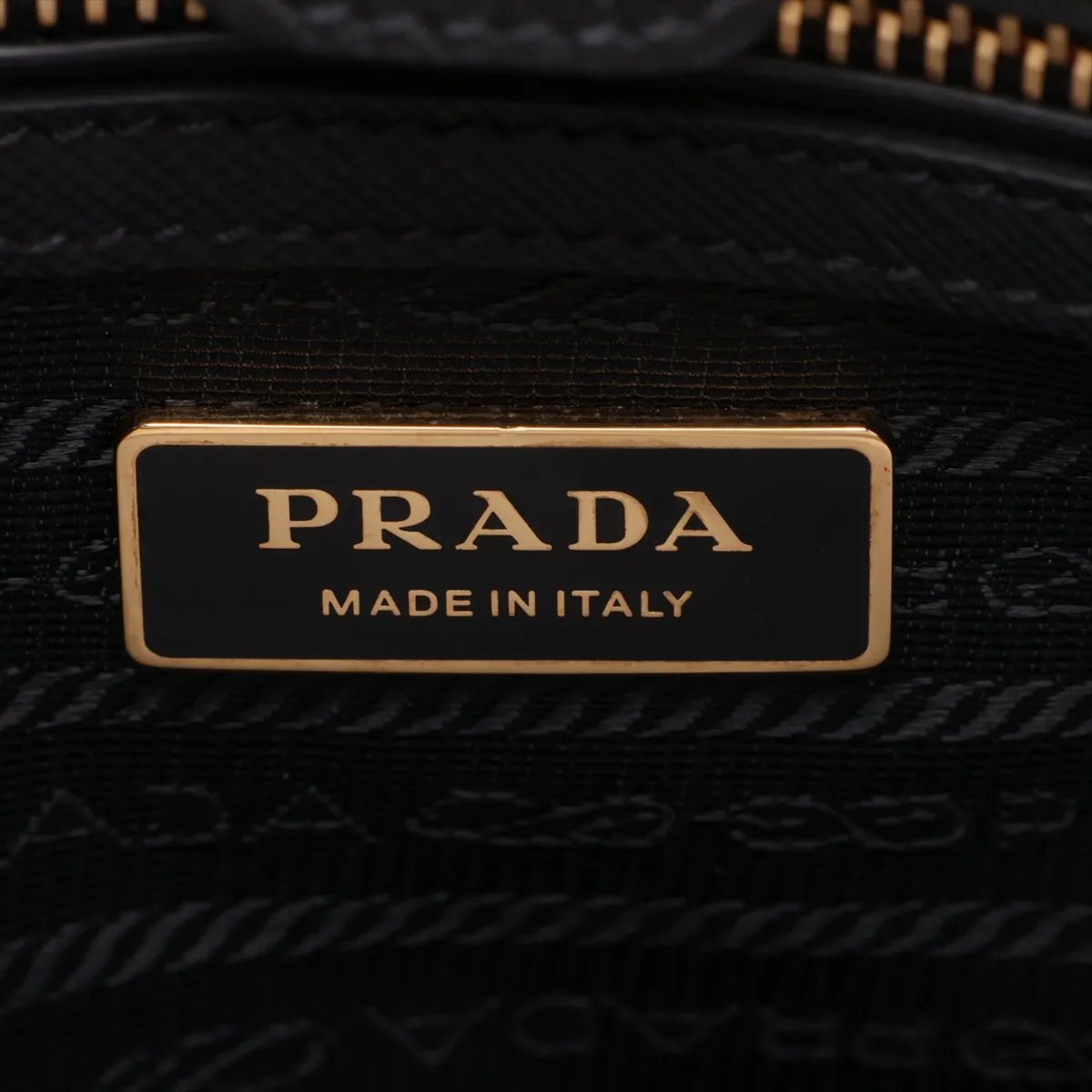 Saffiano Leather 2-Way Handbag, Black — view 13