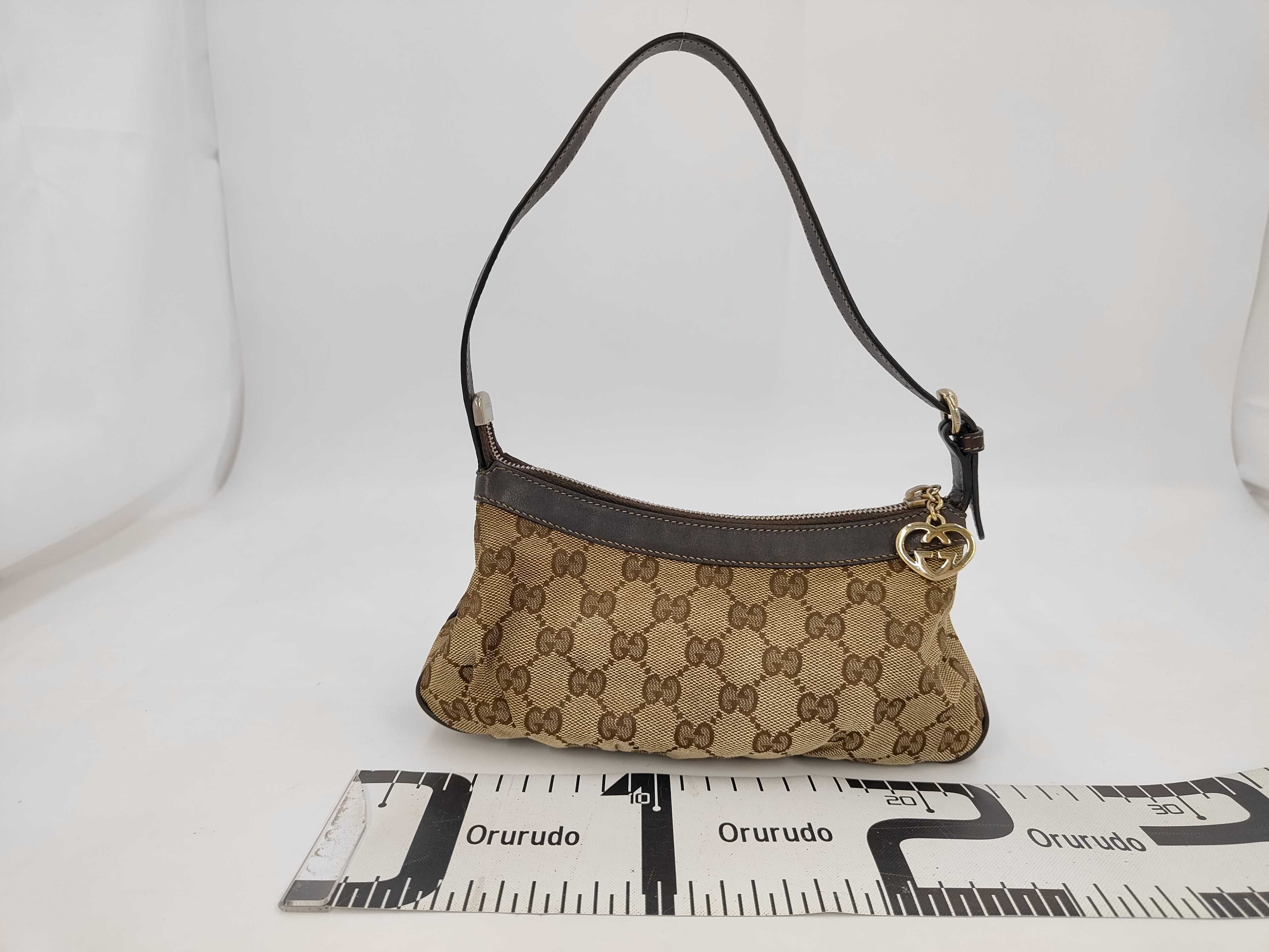 GG Jacquard Heart Charm Pochette Bag (Handbag) — view 2
