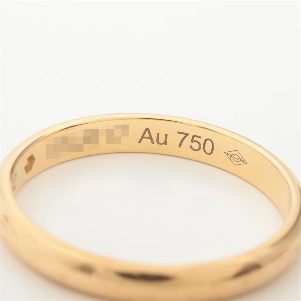 Wedding 1P Diamond Ring 750 (PG) 2.3g Size 52 SSJ617 (Scratches) — view 4